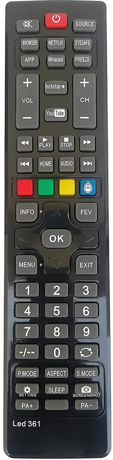 Bhaltech Led 361 Smart Tv Universal Compatible For /Local/Chinese Led Lcd All Non Branded Remote Controller 1