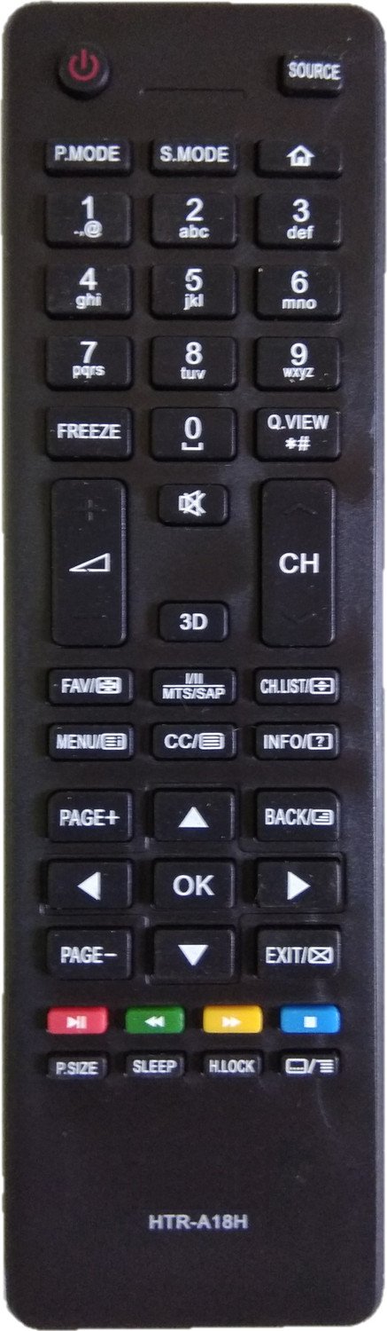 Lipiworld Htr-A18H Lcd Led Tv Remote Control Compatible For Lcd Led Tv Haier Remote Controller 37