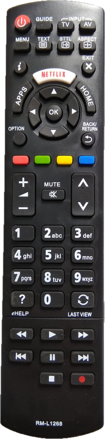 Lipiworld Rm-L1268 Netflix Remote Control Compatible For Lcd Led Tv Panasonic Remote Controller 31