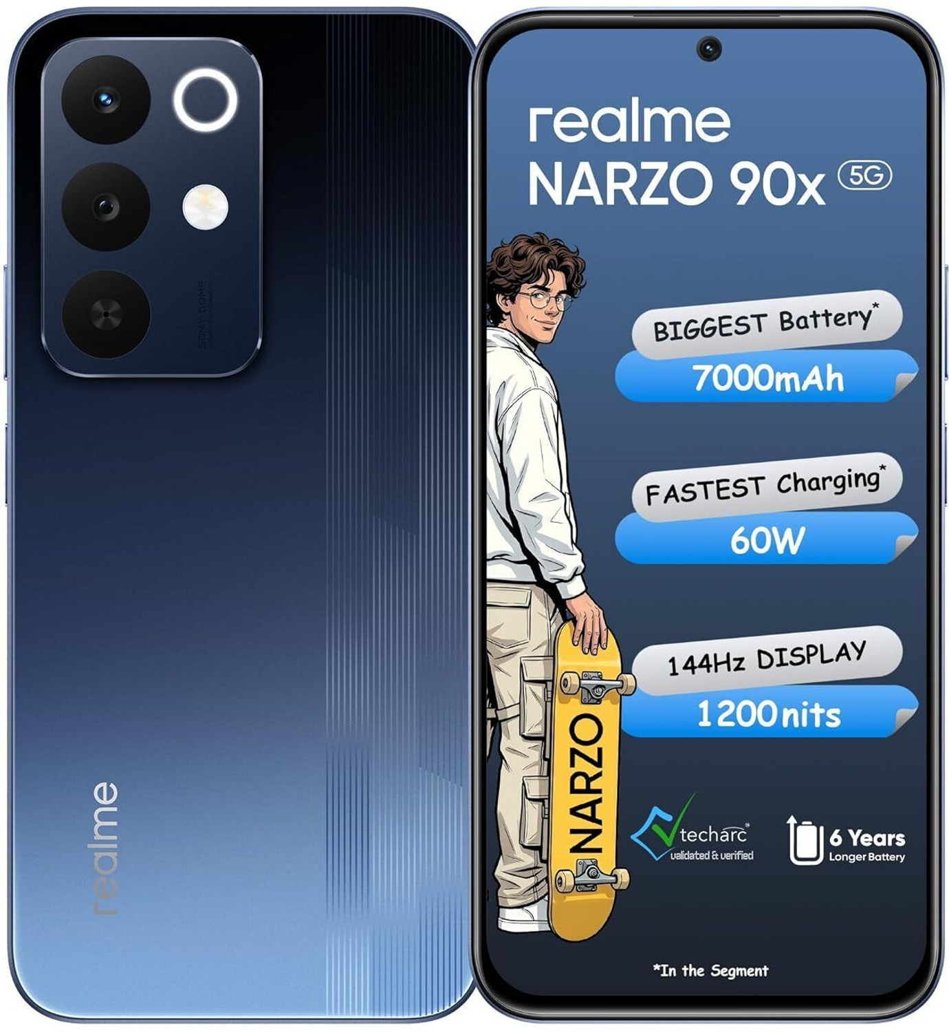 Realme Narzo 90X 5G (Nitro Blue, 128 Gb) 1