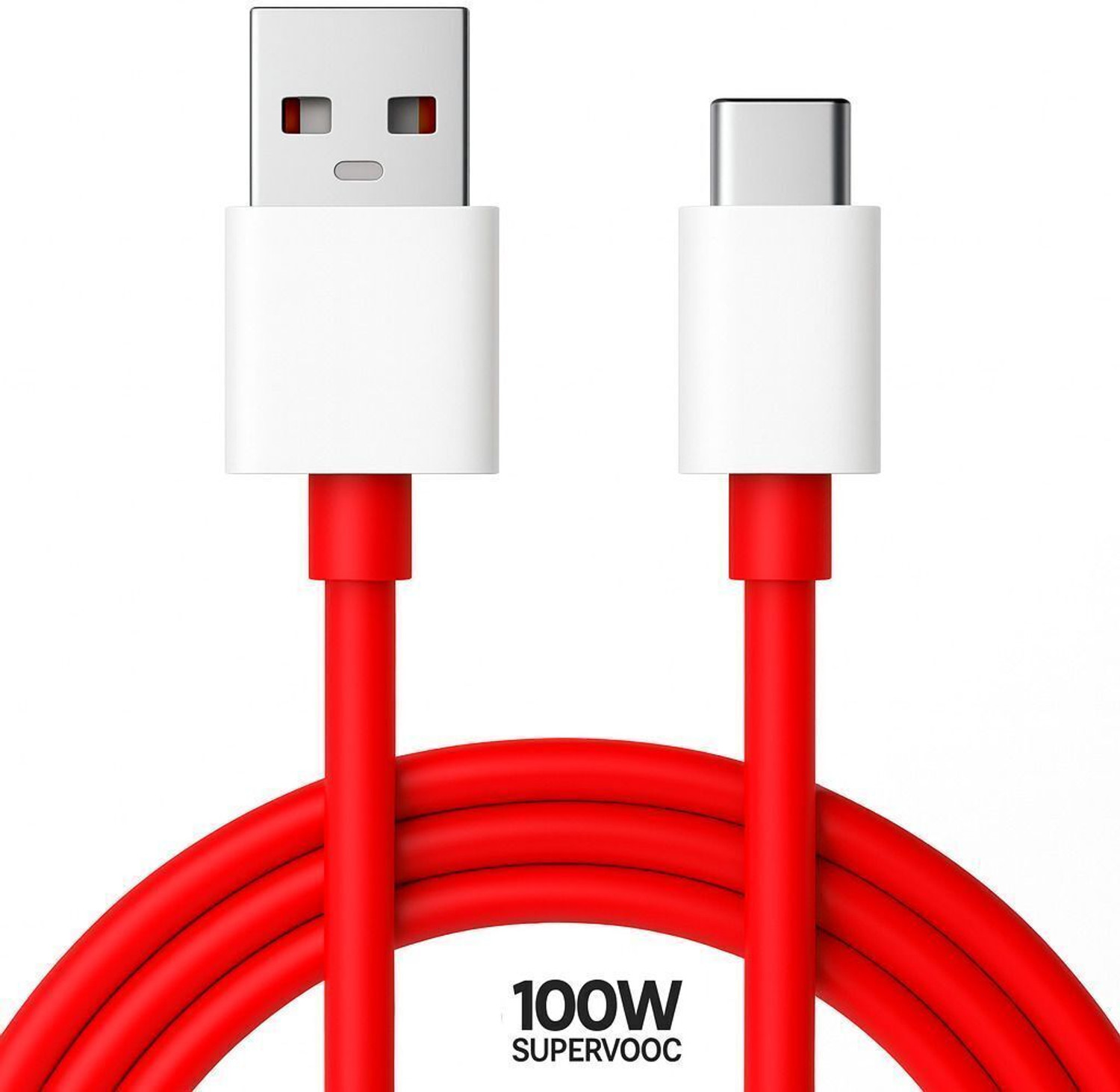 Oneplus Usb Type C Cable 1 M New-100W Fast Charging Usb-C Cable | Multi-Protocol Support (Supervooc/Vooc/Warp) | Carplay &Amp; Android Auto | Universal Usb-C Compatibility – Red 1