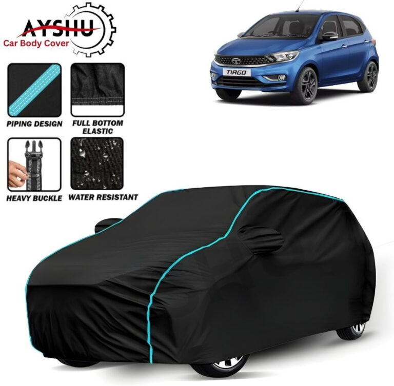 Ayshu Car Cover For Tata Tiago, Tiago 1.05 Revotorq Xb, Tiago 1.05 Revotorq Xe Option, Tiago Ev, Universal For Car (With Mirror Pockets) 11