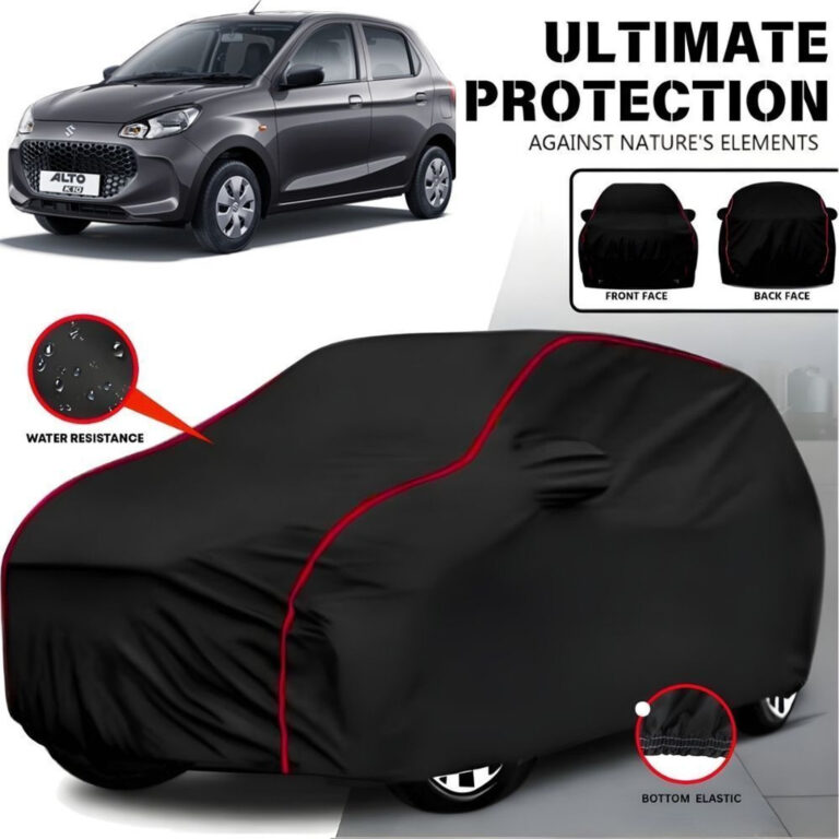 Ayshu Car Cover For Maruti Suzuki Alto, Alto K10, Alto 800, Alto 800 Cng Lx, Alto K10 Lx, Alto K10 Lxi Cng, Alto 800 Vxi Plus Petrol (With Mirror Pockets) 3