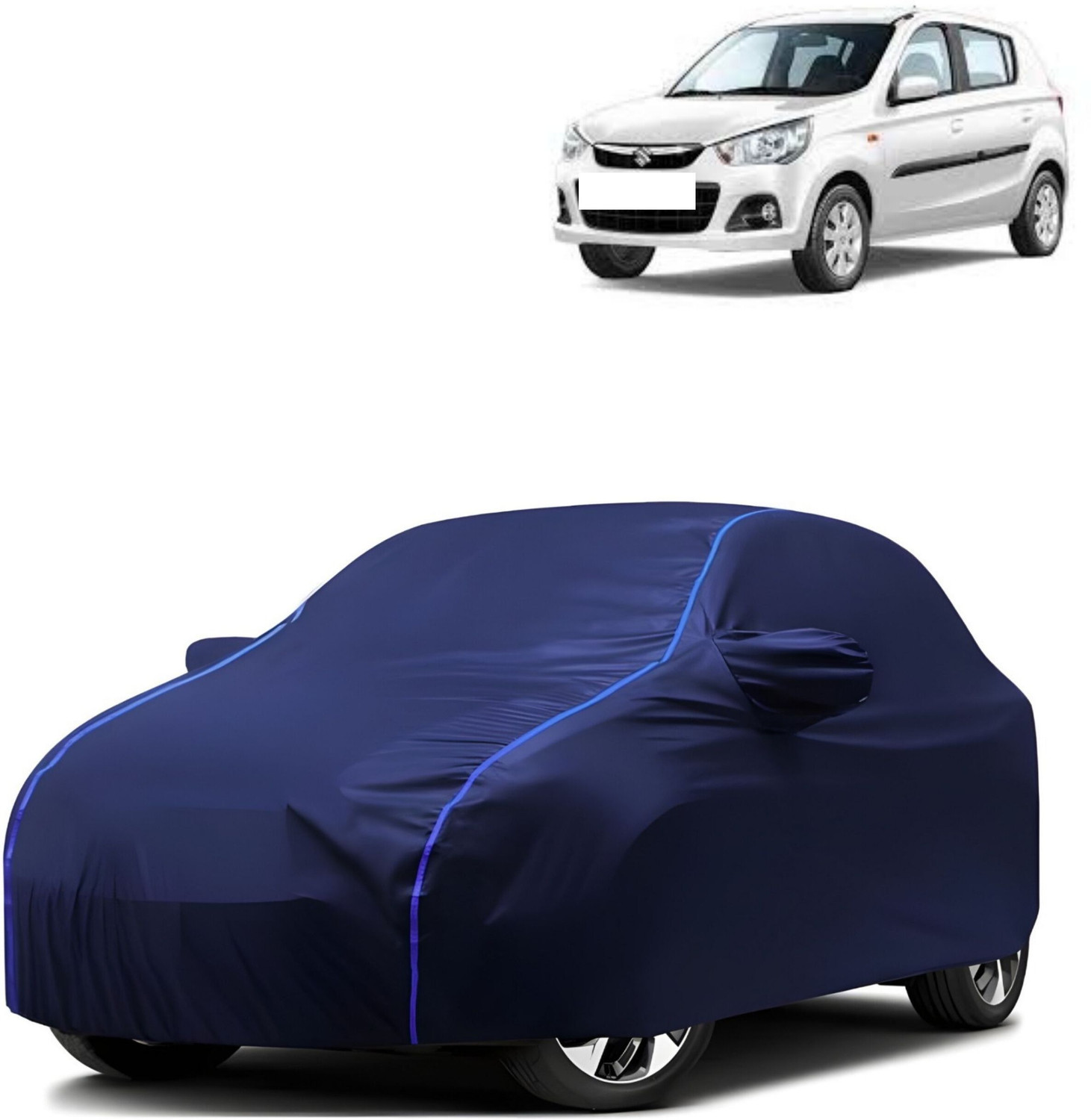Autohaux Car Cover For Maruti Suzuki Alto K10 Lx (With Mirror Pockets) 1