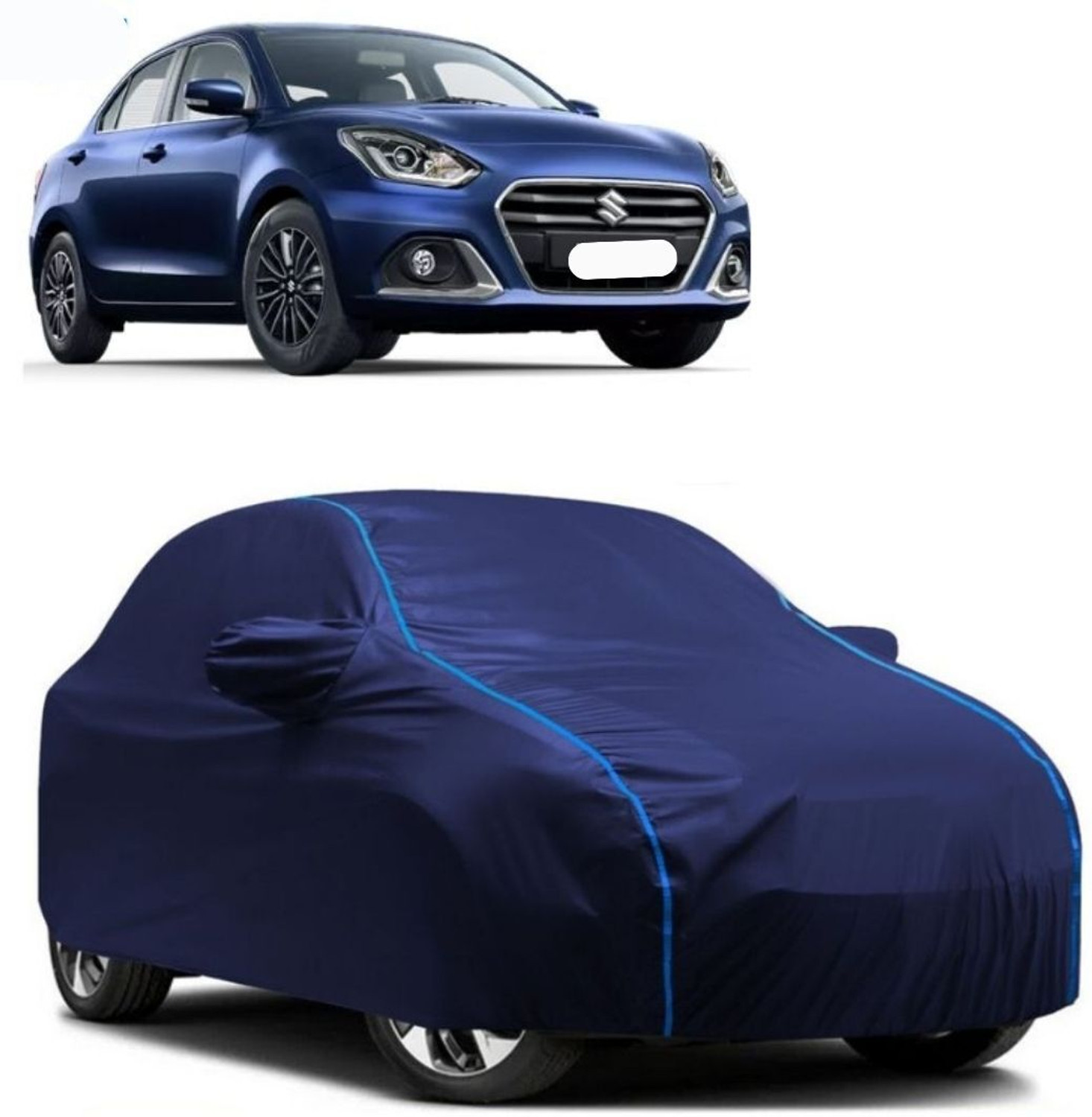 Autohaux Car Cover For Maruti Suzuki Swift Dzire Lxi (With Mirror Pockets) 51