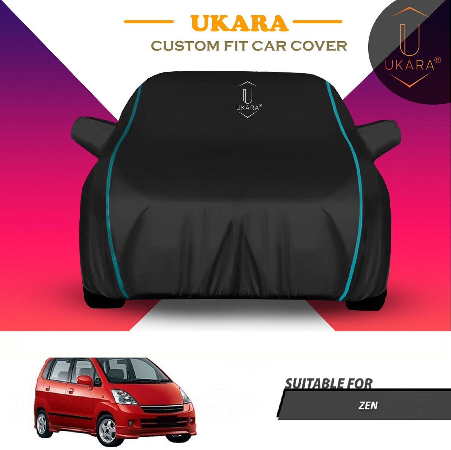Ukara Car Cover For Maruti Zen (With Mirror Pockets) 1