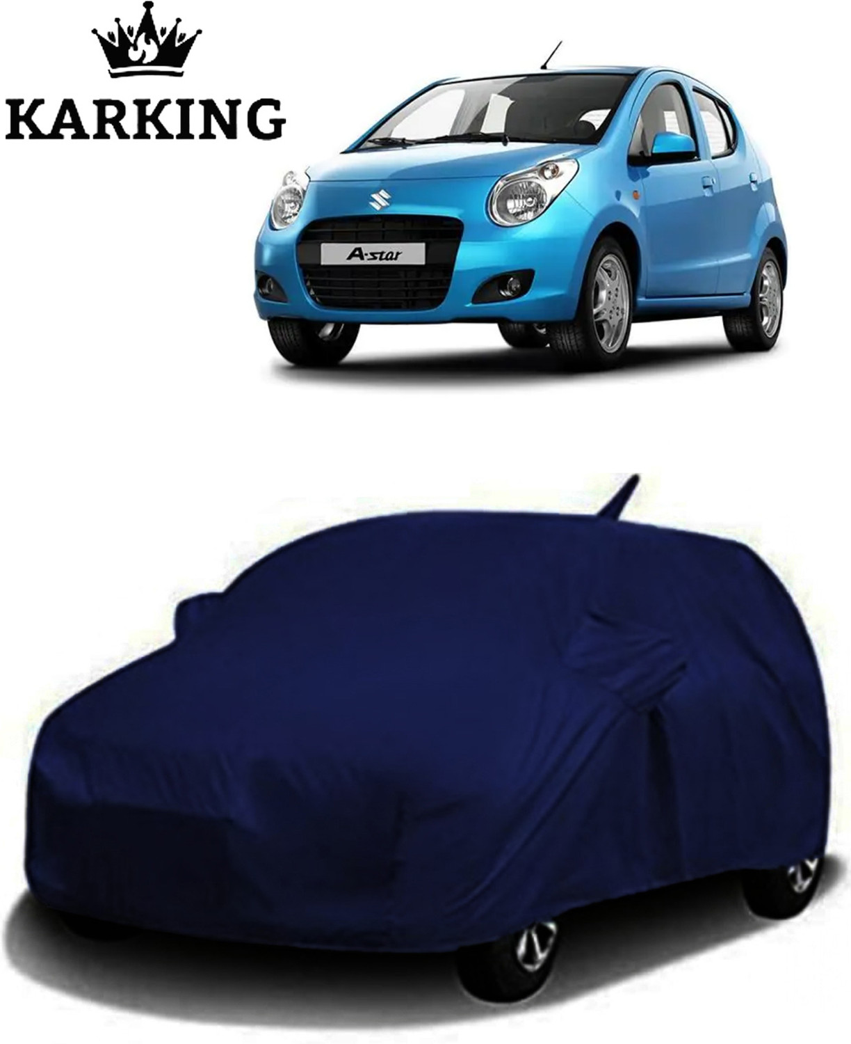 Karking Car Cover For Maruti Suzuki A-Star (With Mirror Pockets) 1