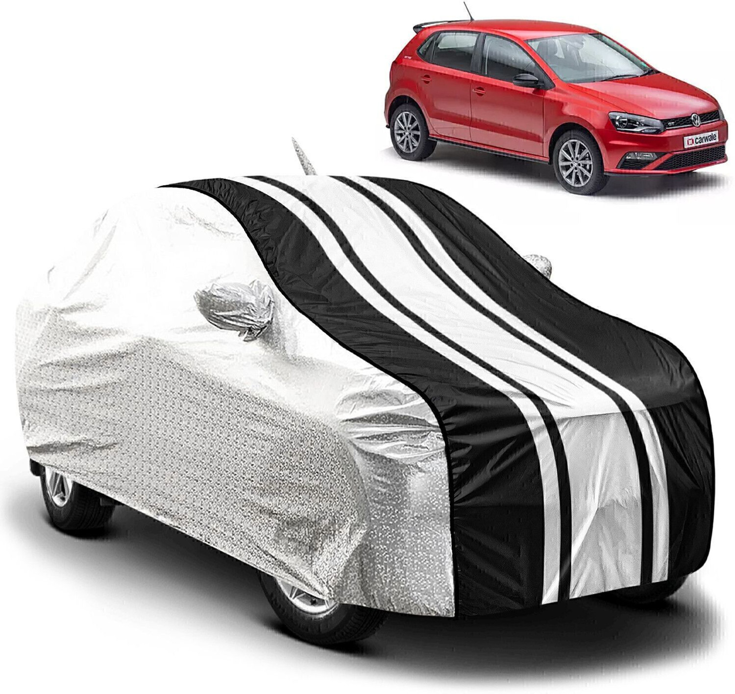 Carzex Car Cover For Volkswagen Polo (With Mirror Pockets) 1