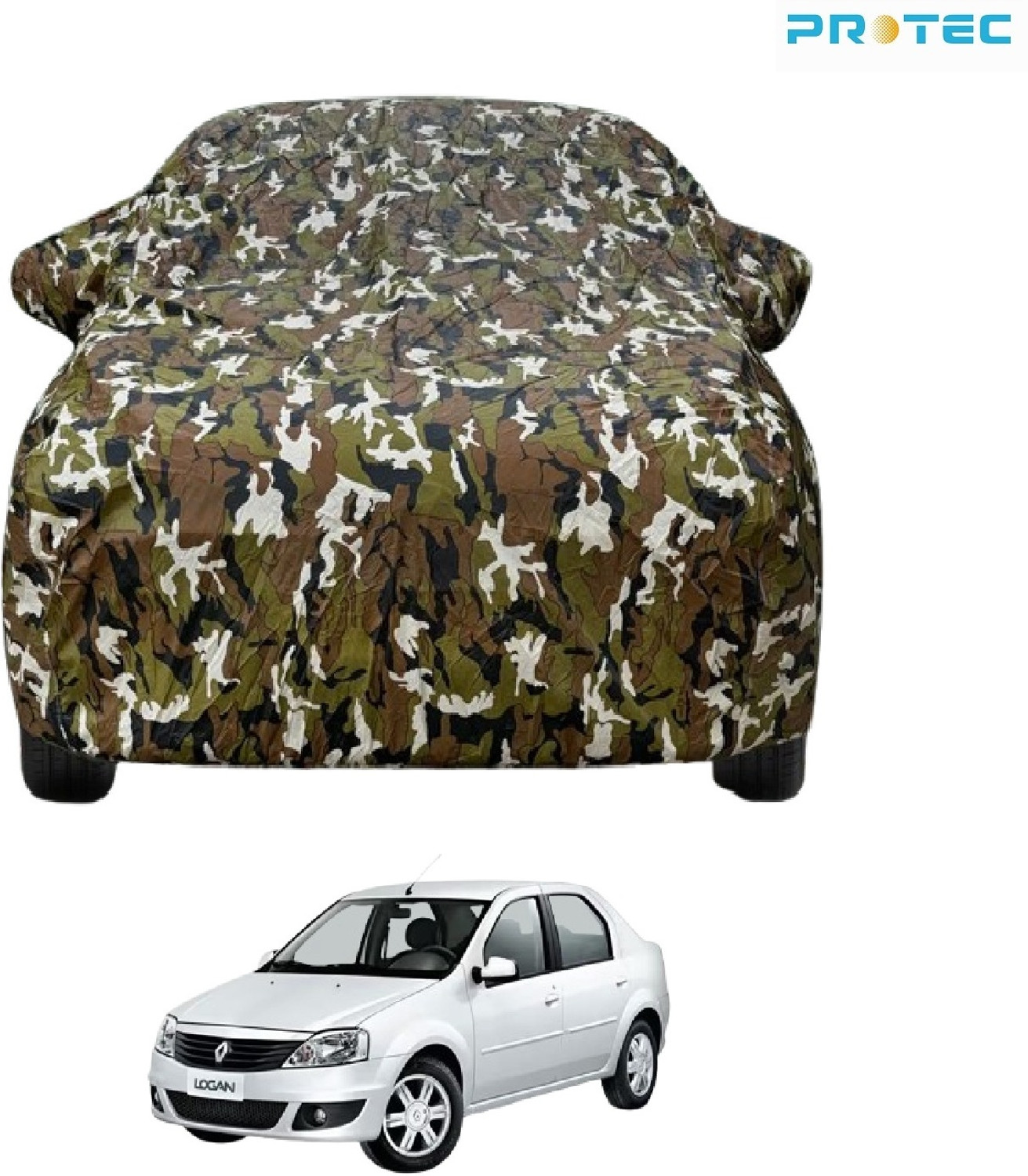 Protec Car Cover For Mahindra Logan (With Mirror Pockets) 1