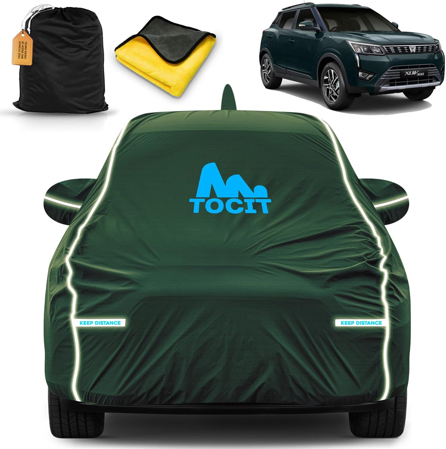 Tocit Car Cover For Mahindra Xuv 300 (With Mirror Pockets) 15