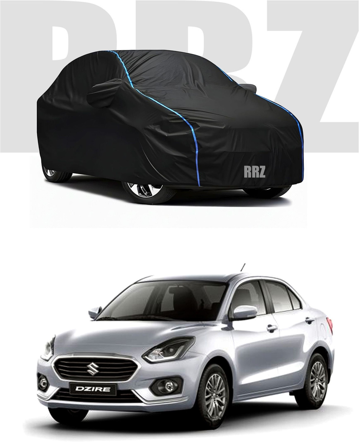 Rrz Car Cover For Maruti Suzuki Swift Dzire (With Mirror Pockets) 1