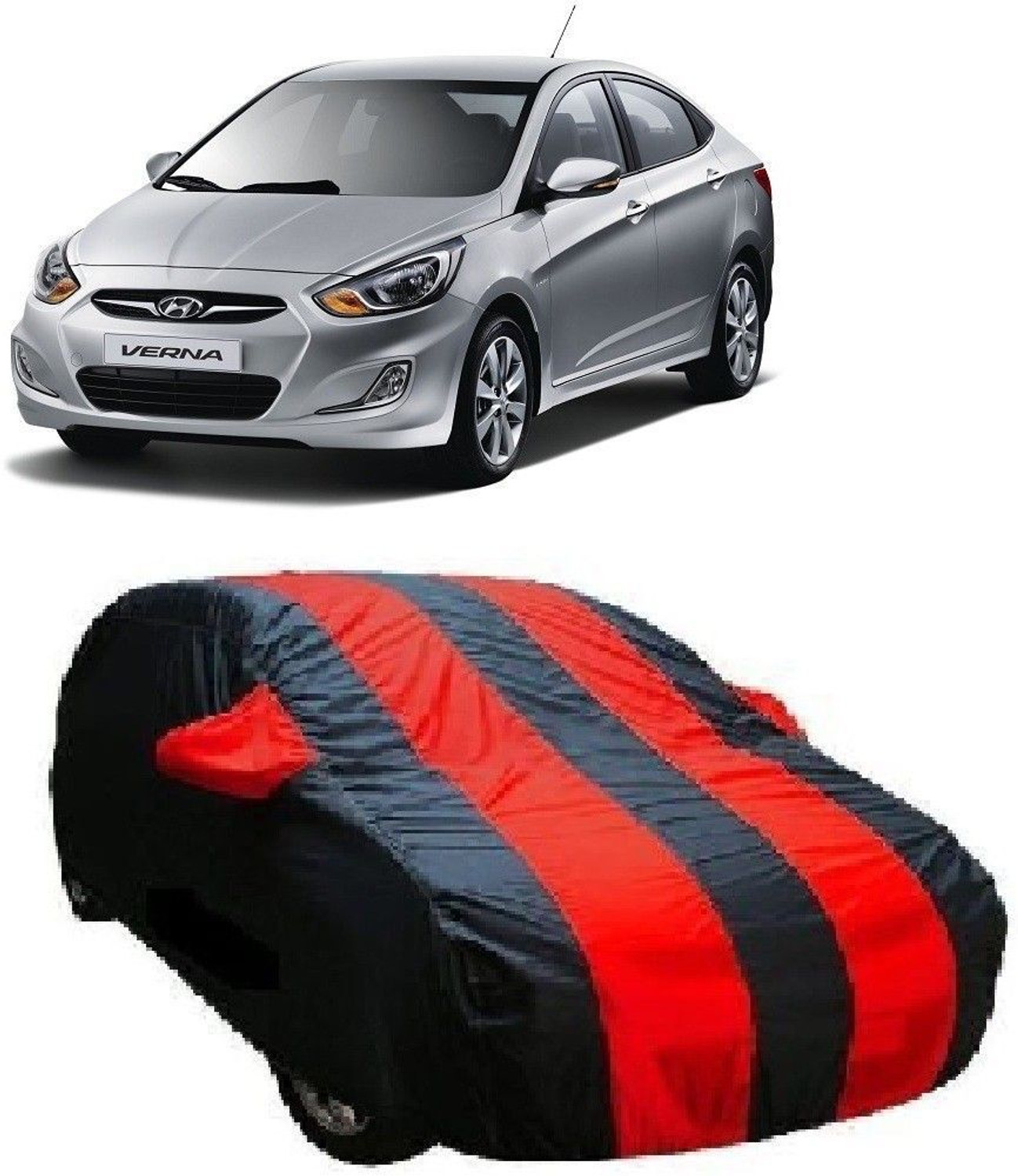 Jmk Car Cover For Hyundai Verna (With Mirror Pockets) 31