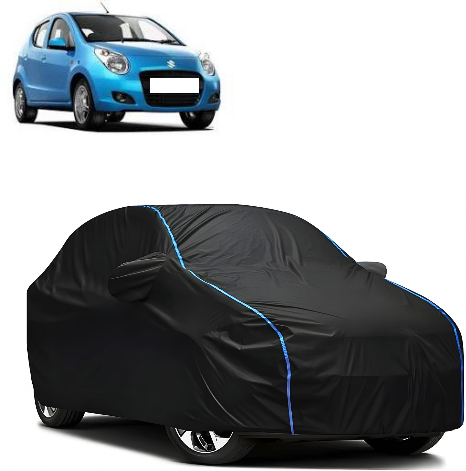 Actimo Car Cover For Maruti Suzuki A-Star, Universal For Car (With Mirror Pockets) 41