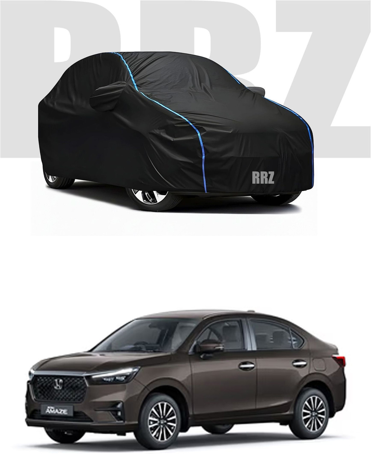 Rrz Car Cover For Honda Amaze (With Mirror Pockets) 1