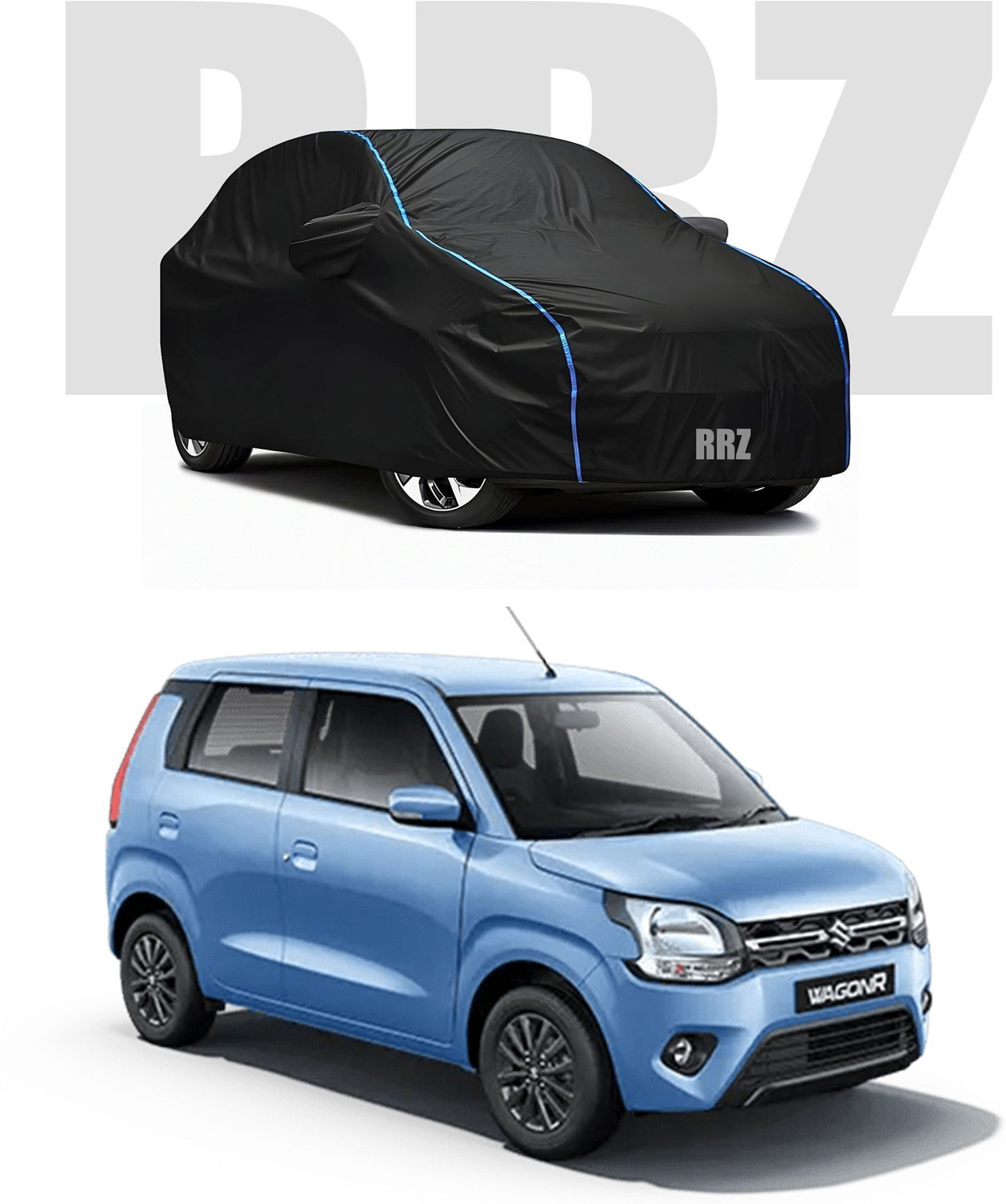 Rrz Car Cover For Maruti Suzuki Wagonr (With Mirror Pockets) 3