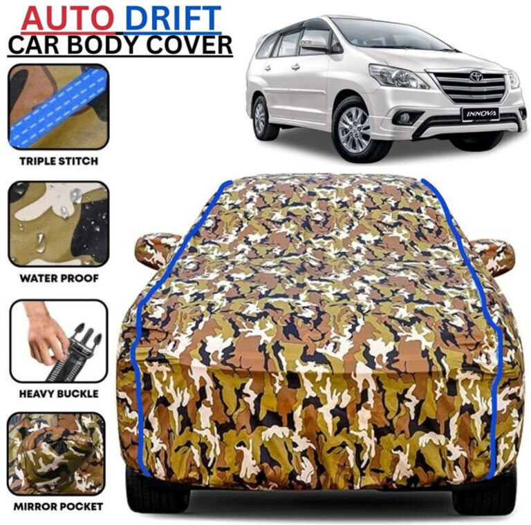 Botauto Car Cover For Toyota Innova, Universal For Car (With Mirror Pockets) 3