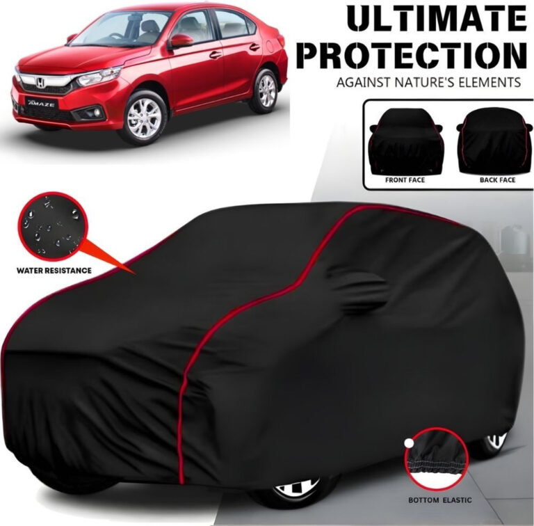 Ayshu Car Cover For Honda Amaze, Universal For Car (With Mirror Pockets) 7