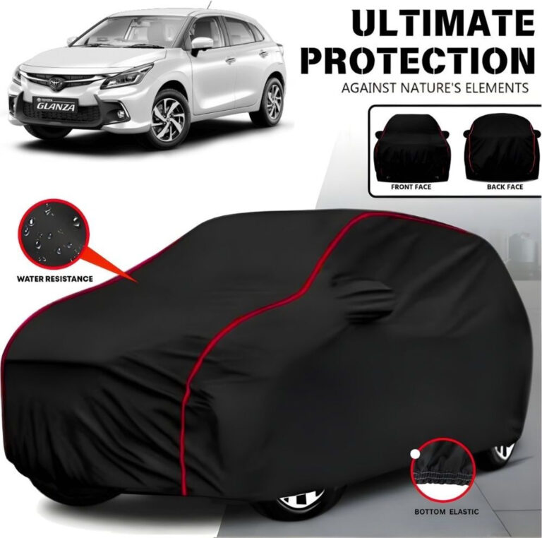 Ayshu Car Cover For Toyota Glanza, Glanza G, Glanza G Cvt Petrol, Glanza G Hybrid, Glanza G Petrol, Glanza G Smart Hybrid Petrol (With Mirror Pockets) 3