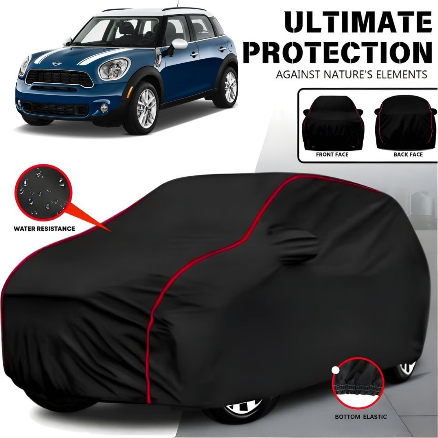 Ayshu Car Cover For Jeep Compass, Compass 1.4 Limited, Compass 1.4 Limited Option, Compass 1.4 Limited Option Black Petrol, Compass 2.0 Limited 4X4 (With Mirror Pockets) 1