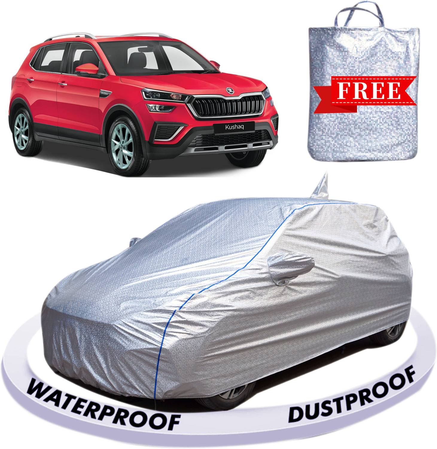Fabzex Car Cover For Skoda Kusaq (With Mirror Pockets) 1