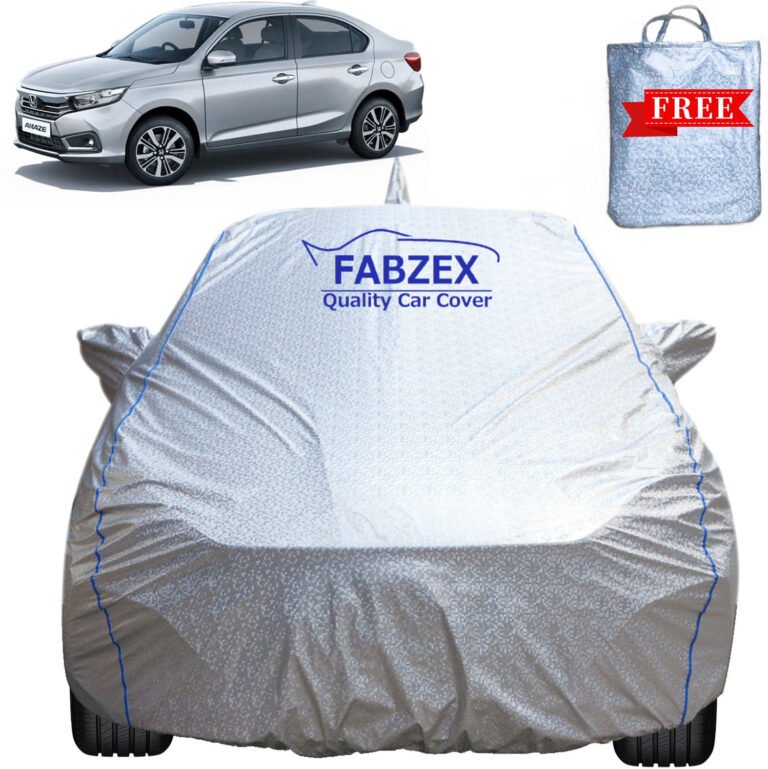Fabzex Car Cover For Honda Amaze, Amaze S Cvt Diesel, Amaze Sx I-Dtec, Amaze S Cvt Petrol, Amaze V Diesel, Amaze S Petrol, Amaze V Cvt Diesel, Amaze Vx Diesel, Amaze Vx I-Dtec (With Mirror Pockets) 3