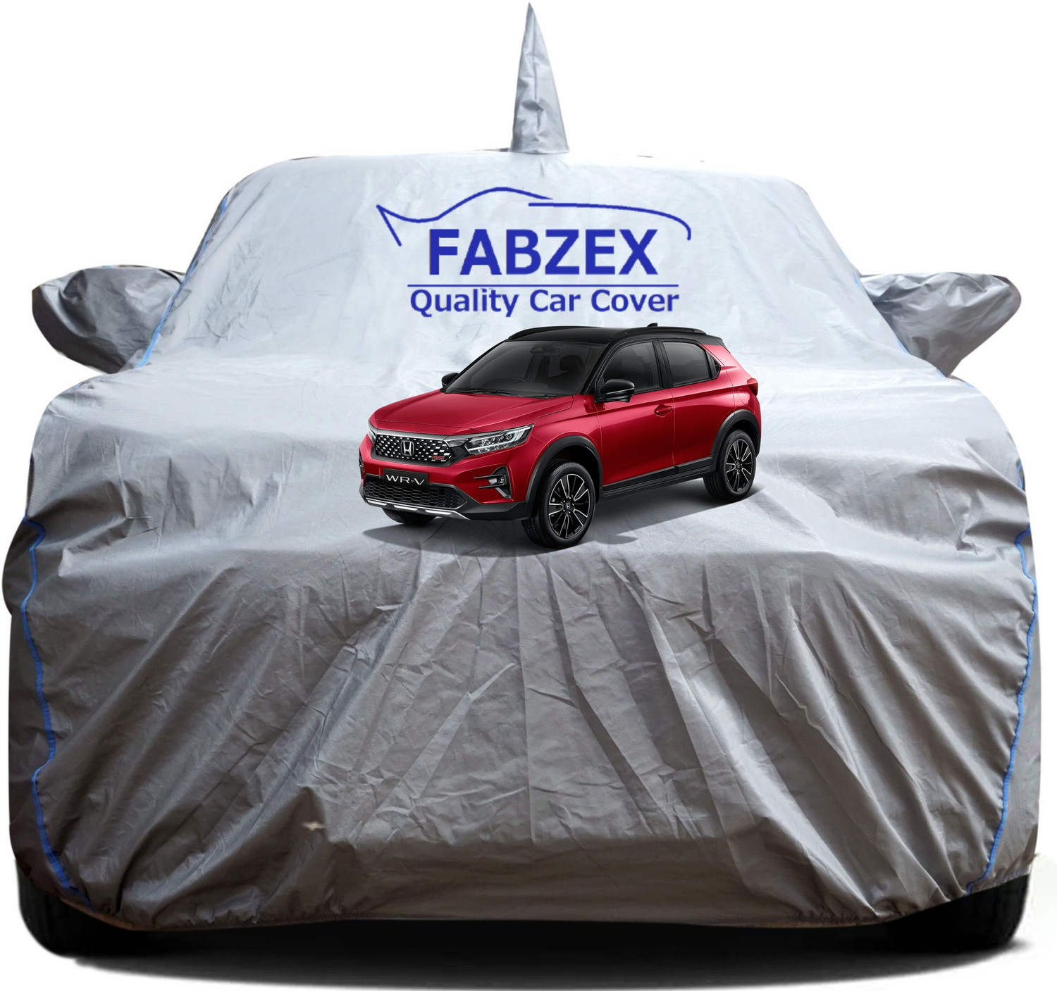 Fabzex Car Cover For Honda Wr-V, Wrv, Wrv Edge Edition I-Dtec S Diesel, Wrv Edge Edition I-Vtec S Petrol, Wrv Exclusive Diesel, Wrv Exclusive Petrol, Wrv I-Dtec S, Wrv I-Dtec S Diesel, Wrv I-Dtec V Diesel, Wrv I-Dtec Vx, Wrv I-Dtec Vx Diesel, Wrv I-Vtec S, Wrv I-Vtec S Petrol, Wrv I-Vtec Vx, Wrv I-Vtec Vx Petrol (With Mirror Pockets) 1