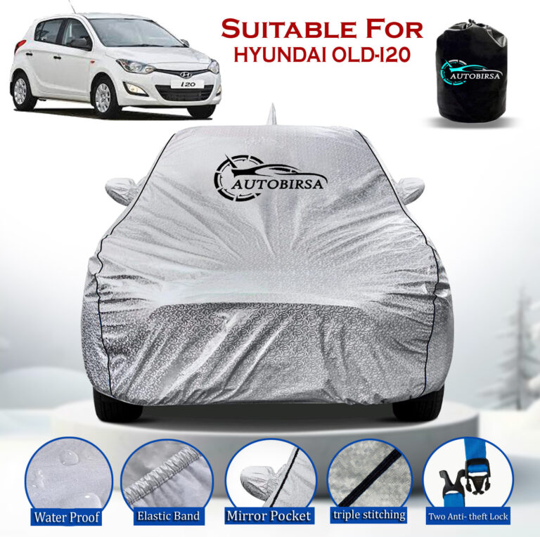 Autobirsa Car Cover For Hyundai I20 Active (With Mirror Pockets) 11
