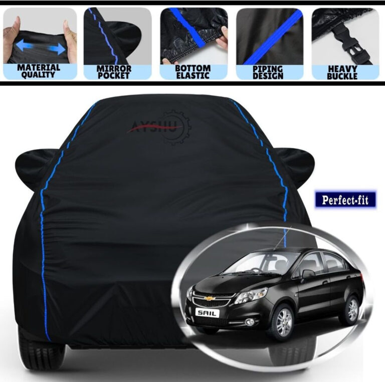 Ayshu Car Cover For Chevrolet Sail U-Va, Sail Uva, Universal For Car (With Mirror Pockets) 3