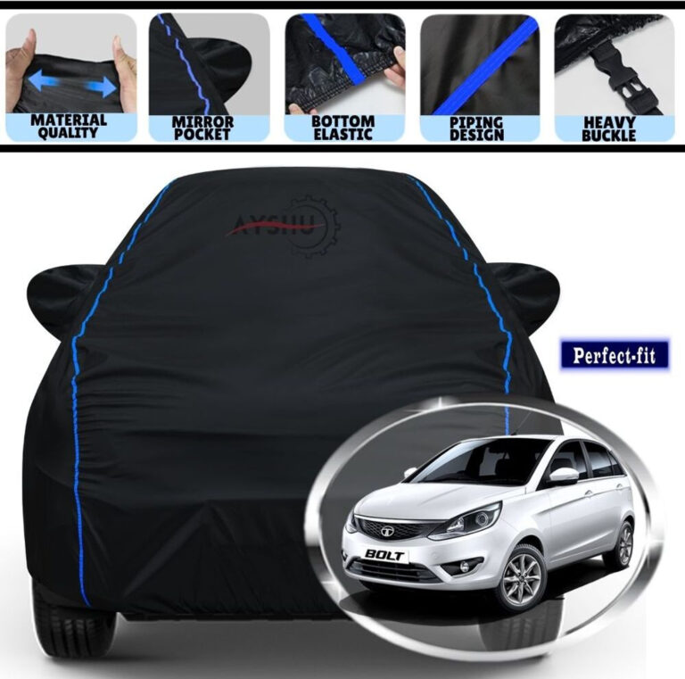 Ayshu Car Cover For Tata Bolt, Bolt Revotron Xt, Bolt Quadrajet Xm, Bolt Revotron Xm (With Mirror Pockets) 5