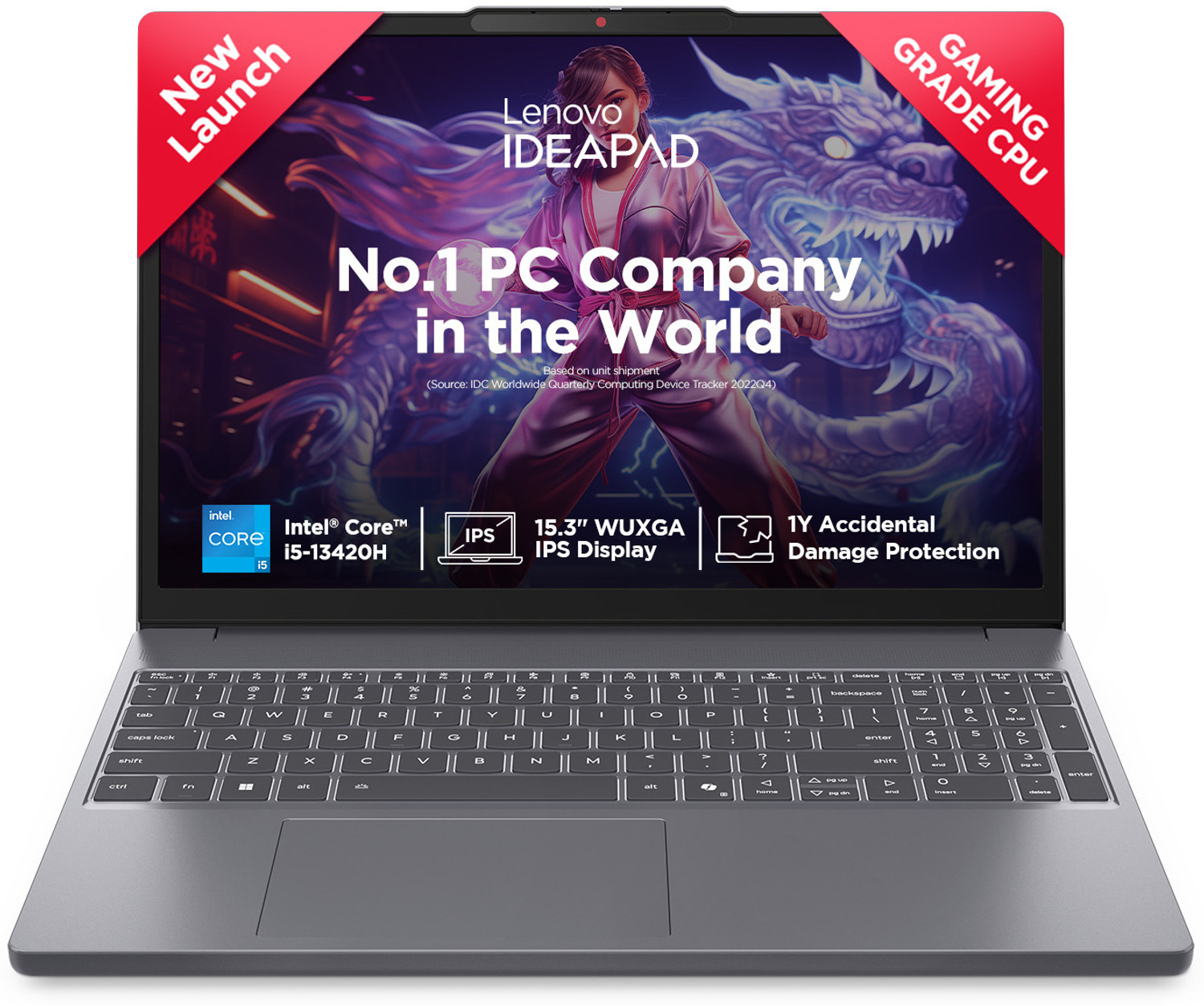 Lenovo Ideapad Slim 3 Backlit Keyboard With Mso'2024 Intel Core I5 13Th Gen 13420H - (24 Gb/1 Tb Ssd/Windows 11 Home) 15Irh10 Thin And Light Laptop 1
