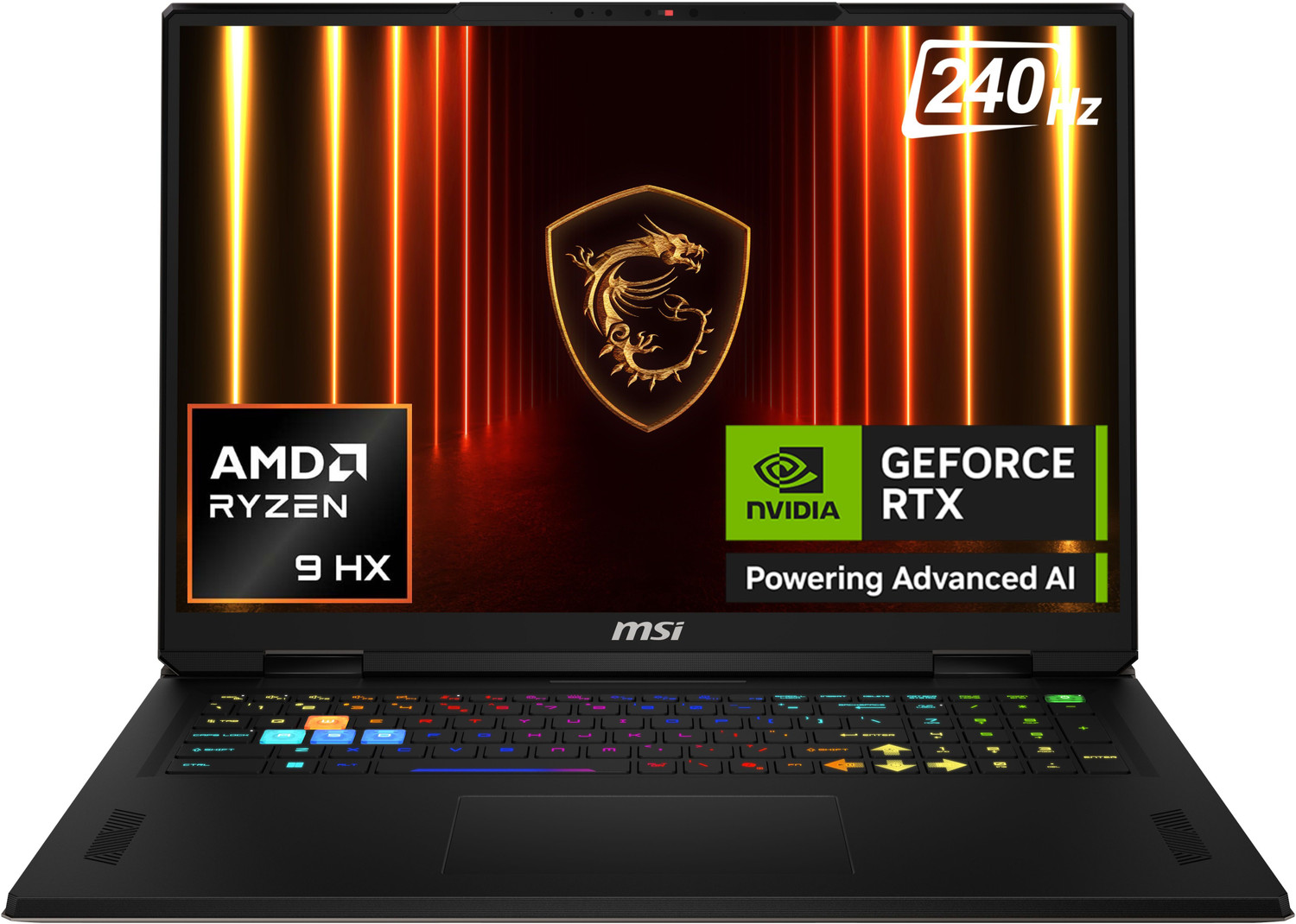 Msi Vector A18 Hx Amd Ryzen 9 16 Core 9955Hx - (32 Gb/2 Tb Ssd/Windows 11 Home/12 Gb Graphics/Nvidia Geforce Rtx 5070 Ti/240 Hz) Vector A18 Hx A9Whg-033In Gaming Laptop 3