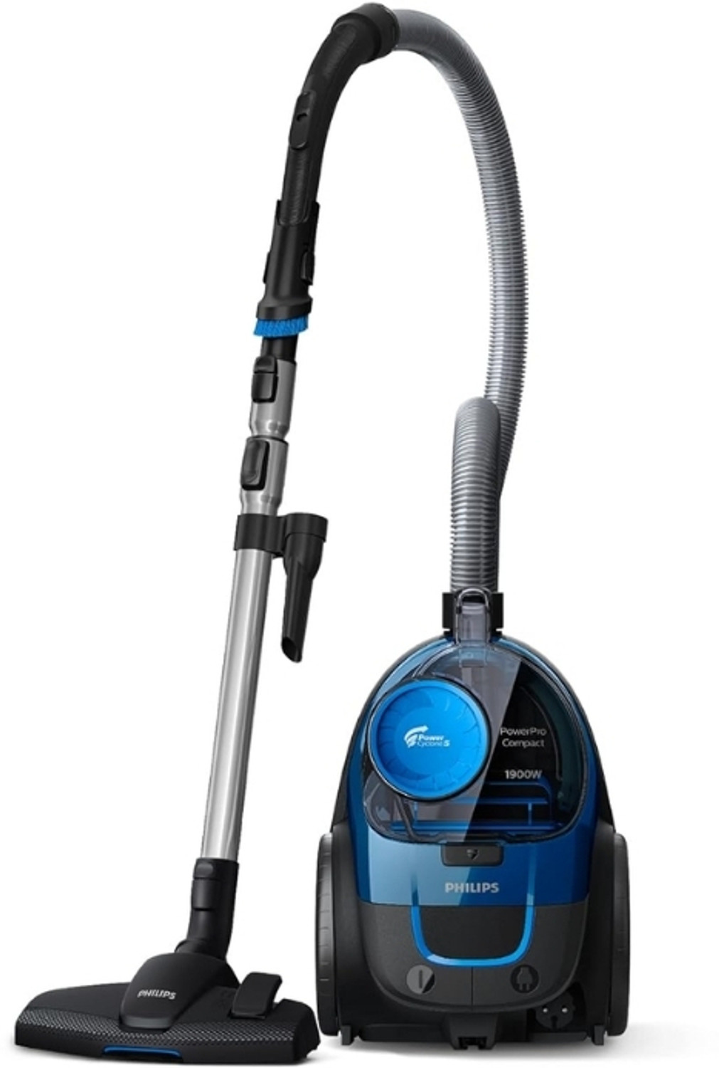 Philips Powerpro Fc9352/01 Bagless Dry Vacuum Cleaner With Powerful Suction,Turbo Brush, Compact Bagless Vacuum Cleaner For Home, 1900Watts For Powerful Suction, Compact And Lightweight, With Powercyclone 5 Technology And Multiclean Nozzle, Cloth Filter 3