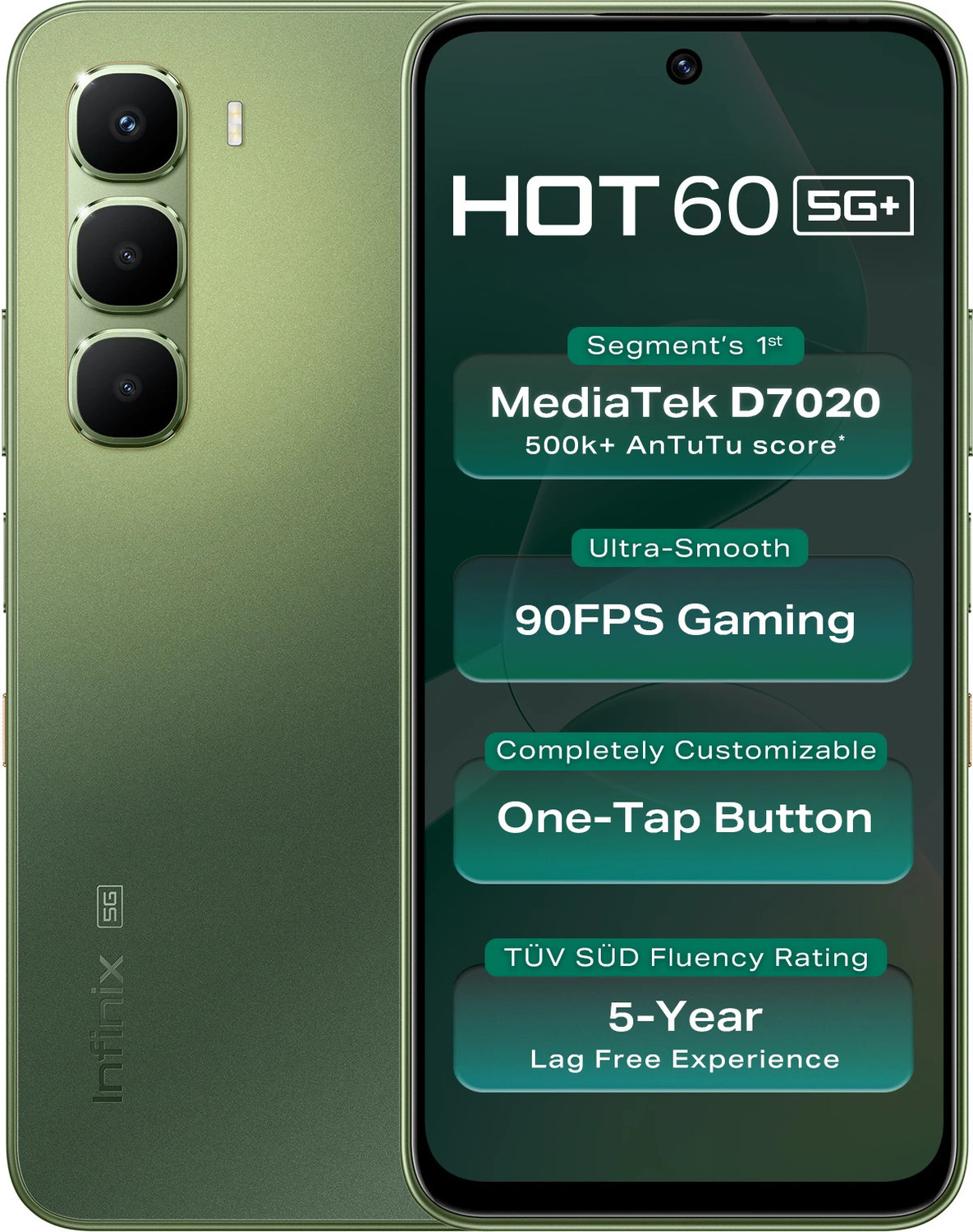 Infinix Hot 60 5G+ (Tundra Green, 128 Gb) 1