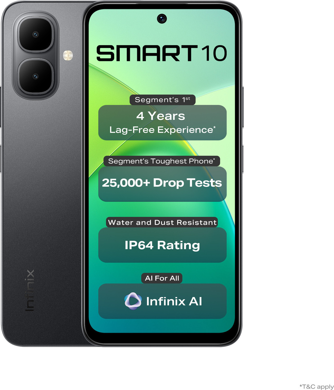 Infinix Smart 10 (Sleek Black, 64 Gb) 1