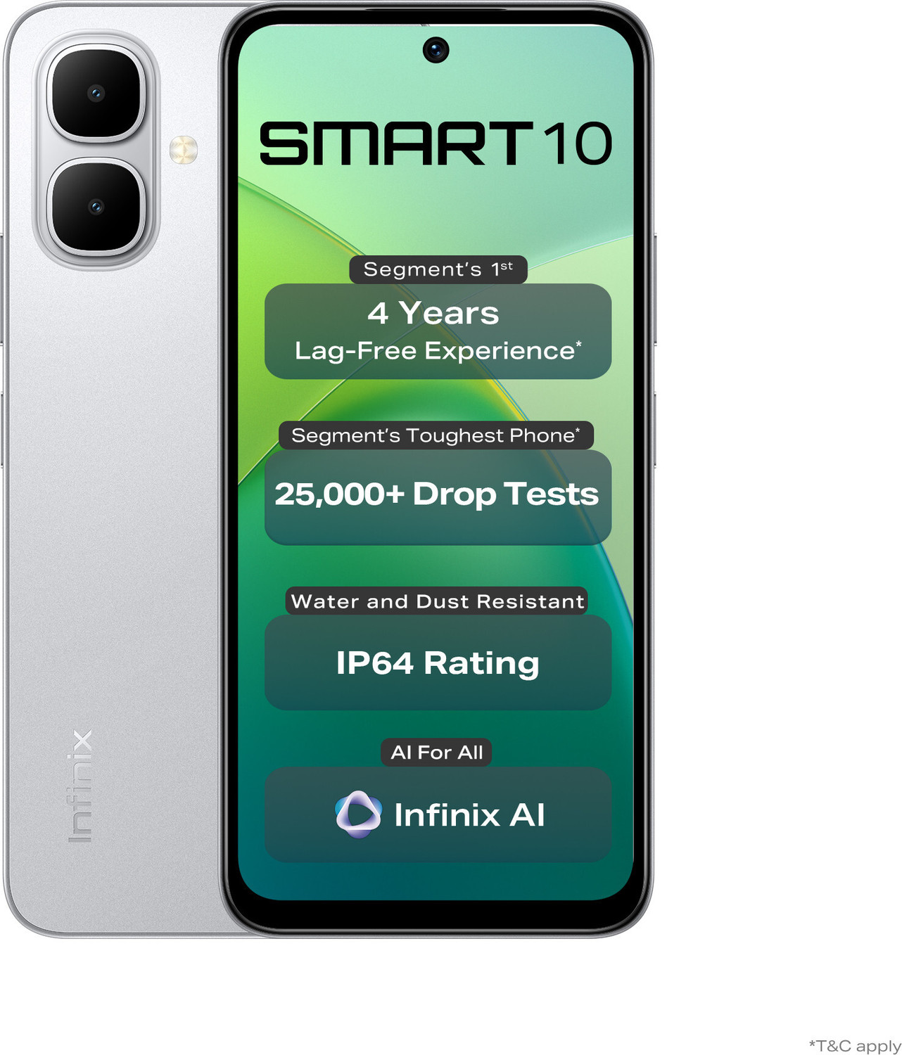 Infinix Smart 10 (Titanium Silver, 64 Gb) 7