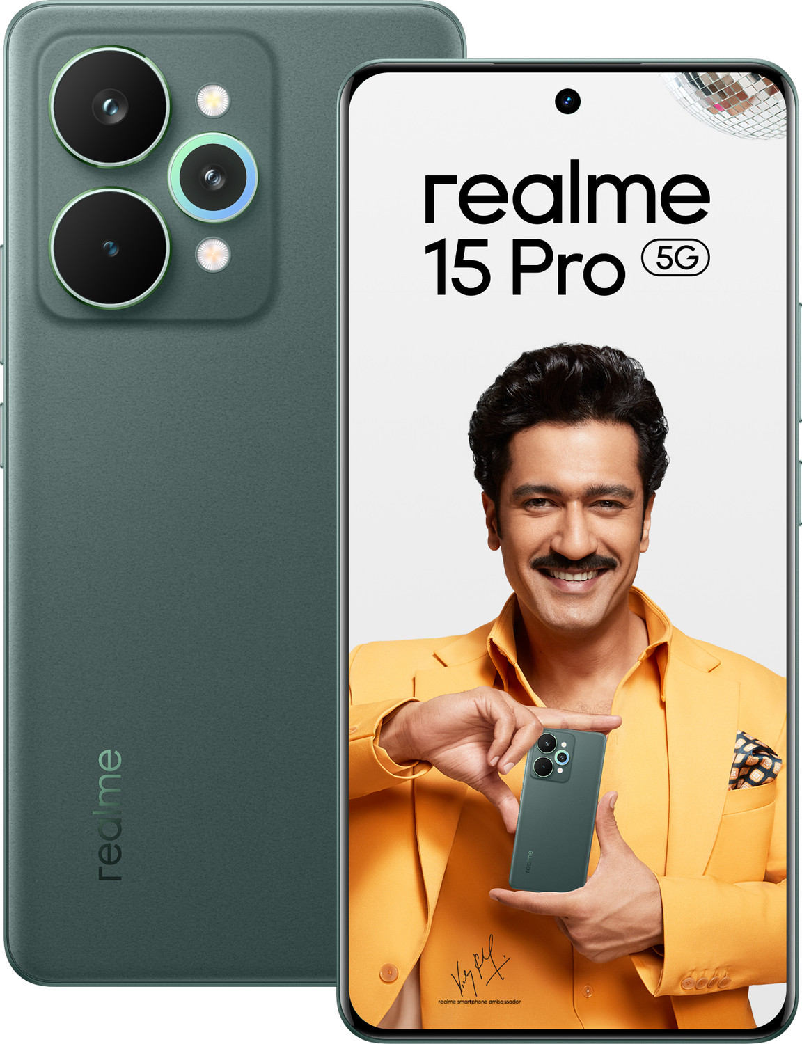 Realme 15 Pro 5G (Velvet Green, 256 Gb) 5
