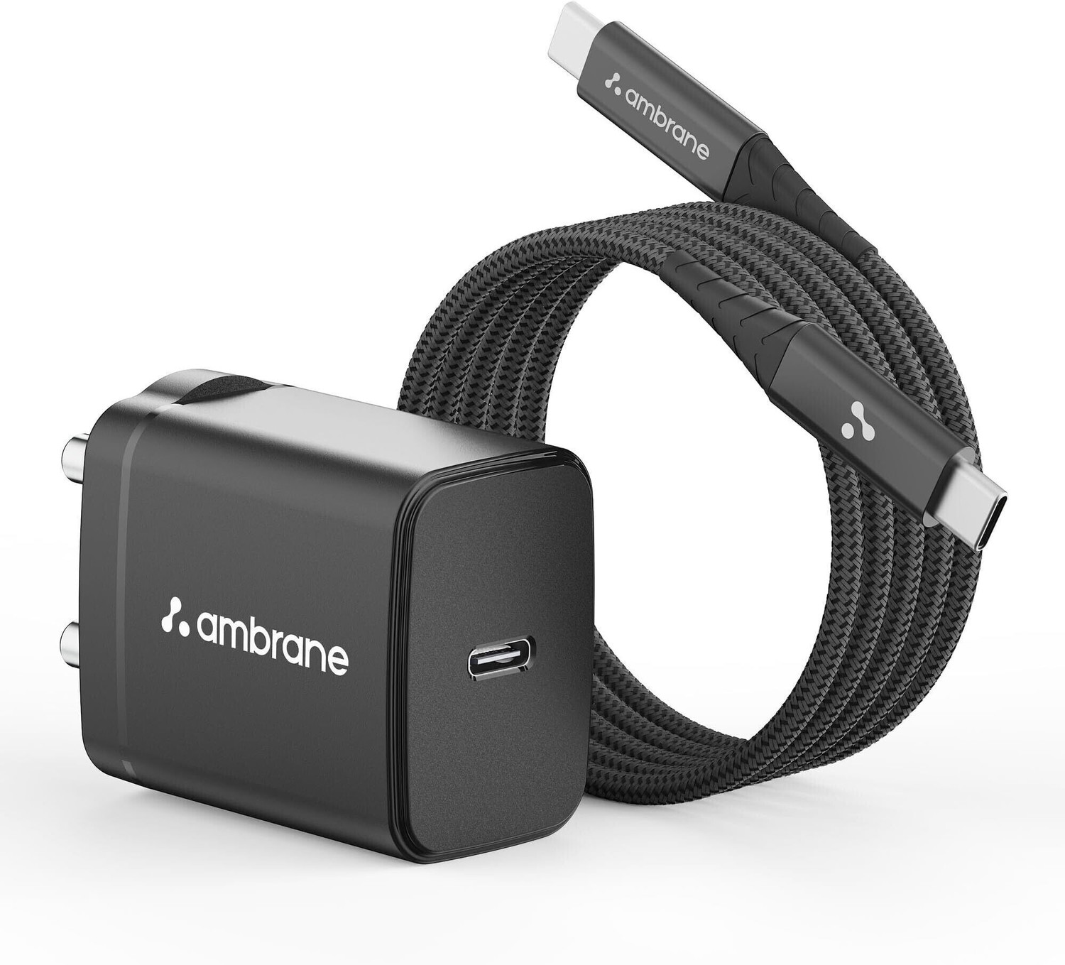 Ambrane 25 W 3 A Wall Charger For Mobile With Detachable Cable 1