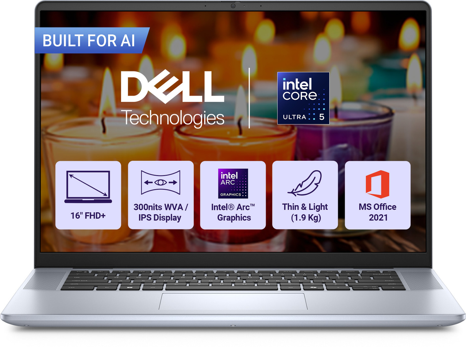 Dell Inspiron With Backlit Keyboard And Fingerprint Sensor Intel Core Ultra 5 125H - (16 Gb/512 Gb Ssd/Windows 11 Home) Inspiron 16 Plus Laptop 1