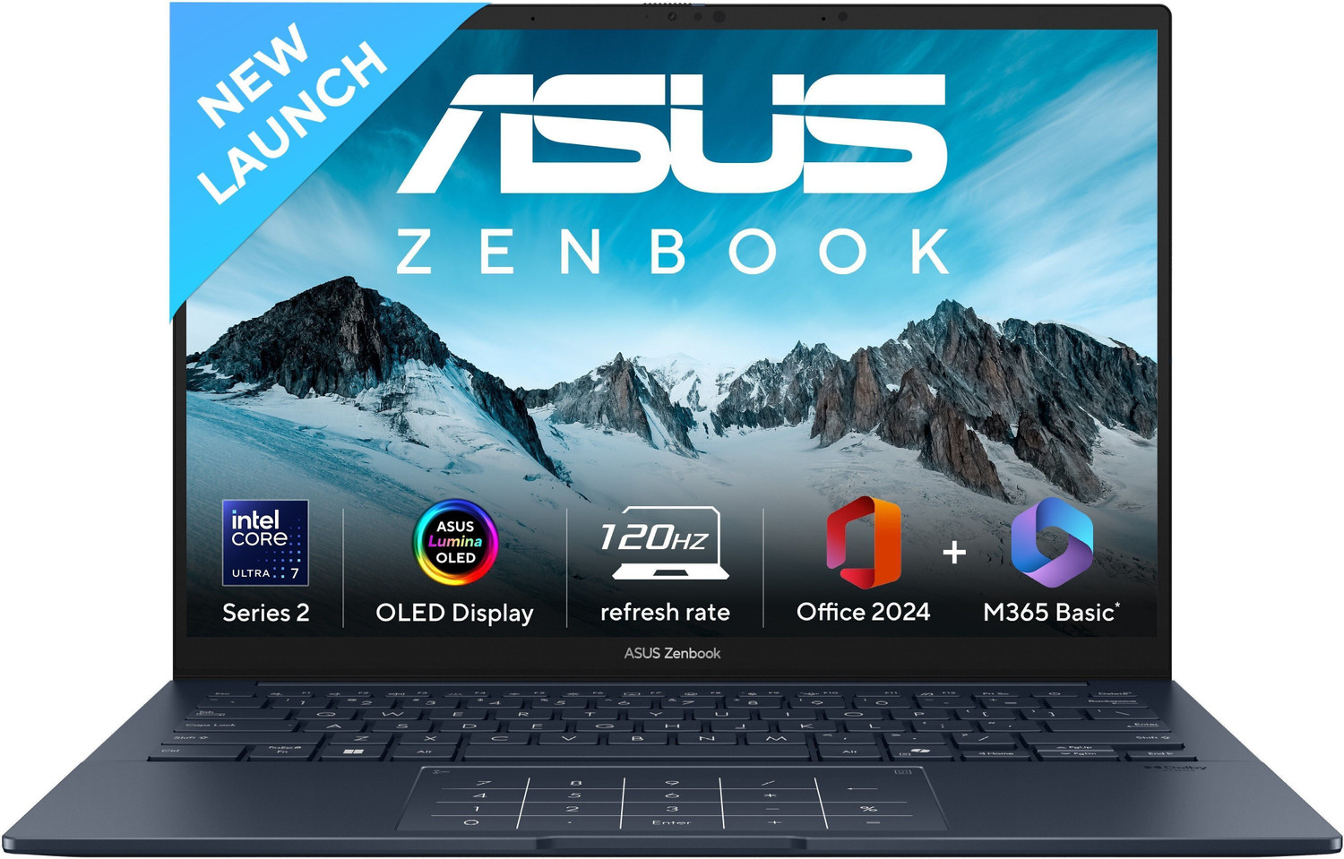 Asus Zenbook 14 Oled (2025) With Touch Screen, Backlit Keyboard, Full Metal Body, Intel Core Ultra 7 255H - (32 Gb/1 Tb Ssd/Windows 11 Home) Ux3405Ca-Pz163Ws Thin And Light Laptop 1