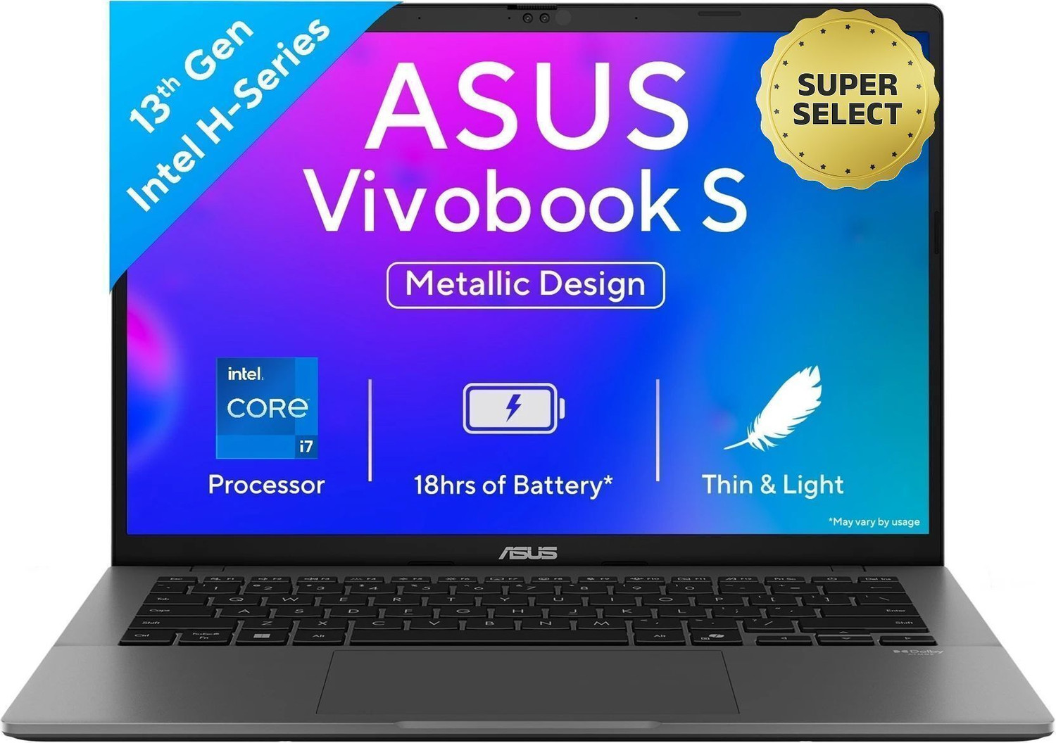 Asus Vivobook S14 (2025) With Office 2024 + M365 Basic*, Backlit Keyboard, Intel Core I7 13Th Gen 13620H - (16 Gb/512 Gb Ssd/Windows 11 Home) S3407Va-Ly040Ws Thin And Light Laptop 1