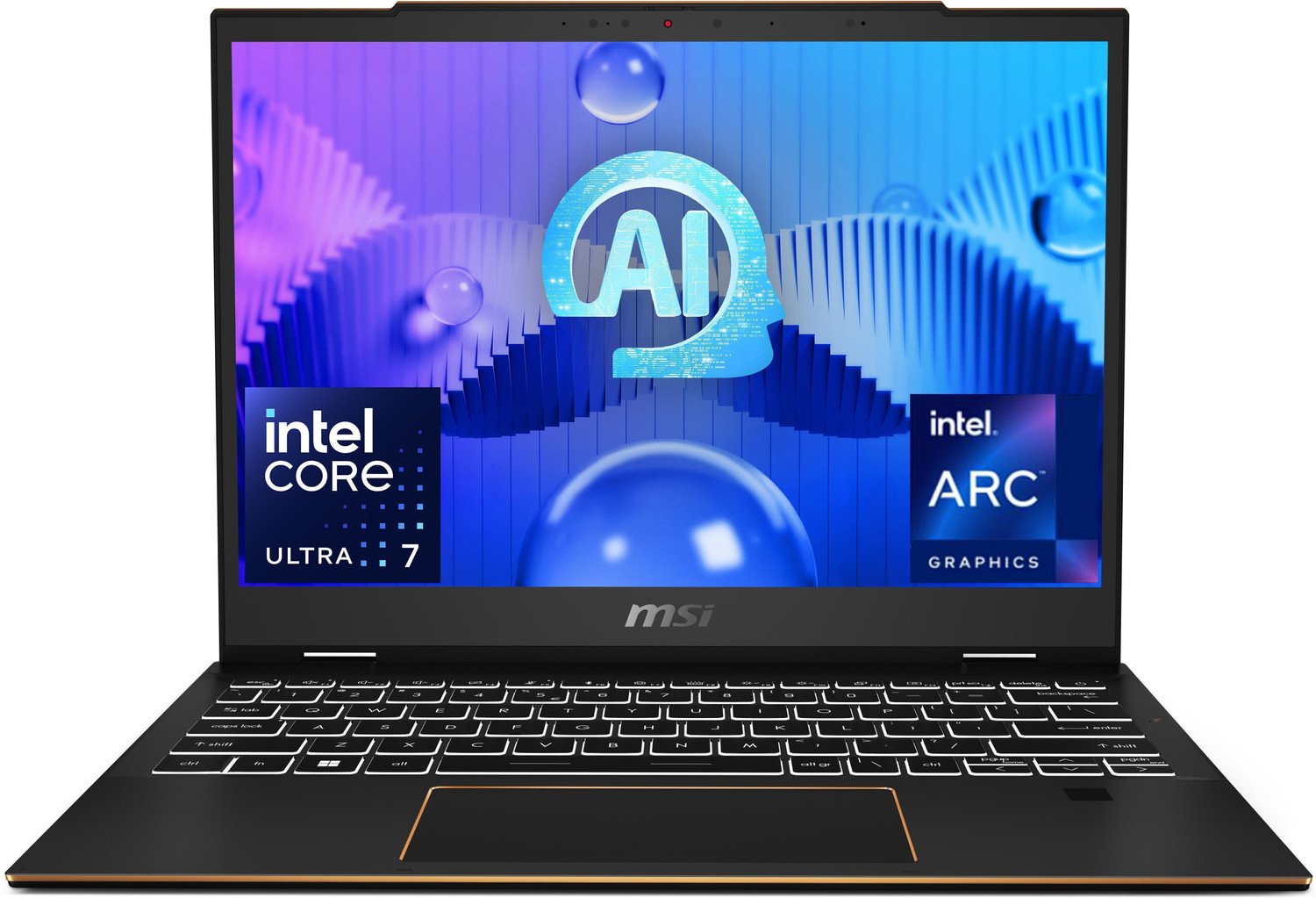 Msi Summit E13 Evo Ai Pc Intel Core Ultra 7 1St Gen 155H - (32 Gb/1 Tb Ssd/Windows 11 Home) Summit E13 Ai Evo A1Mtg-041In 2 In 1 Laptop 43