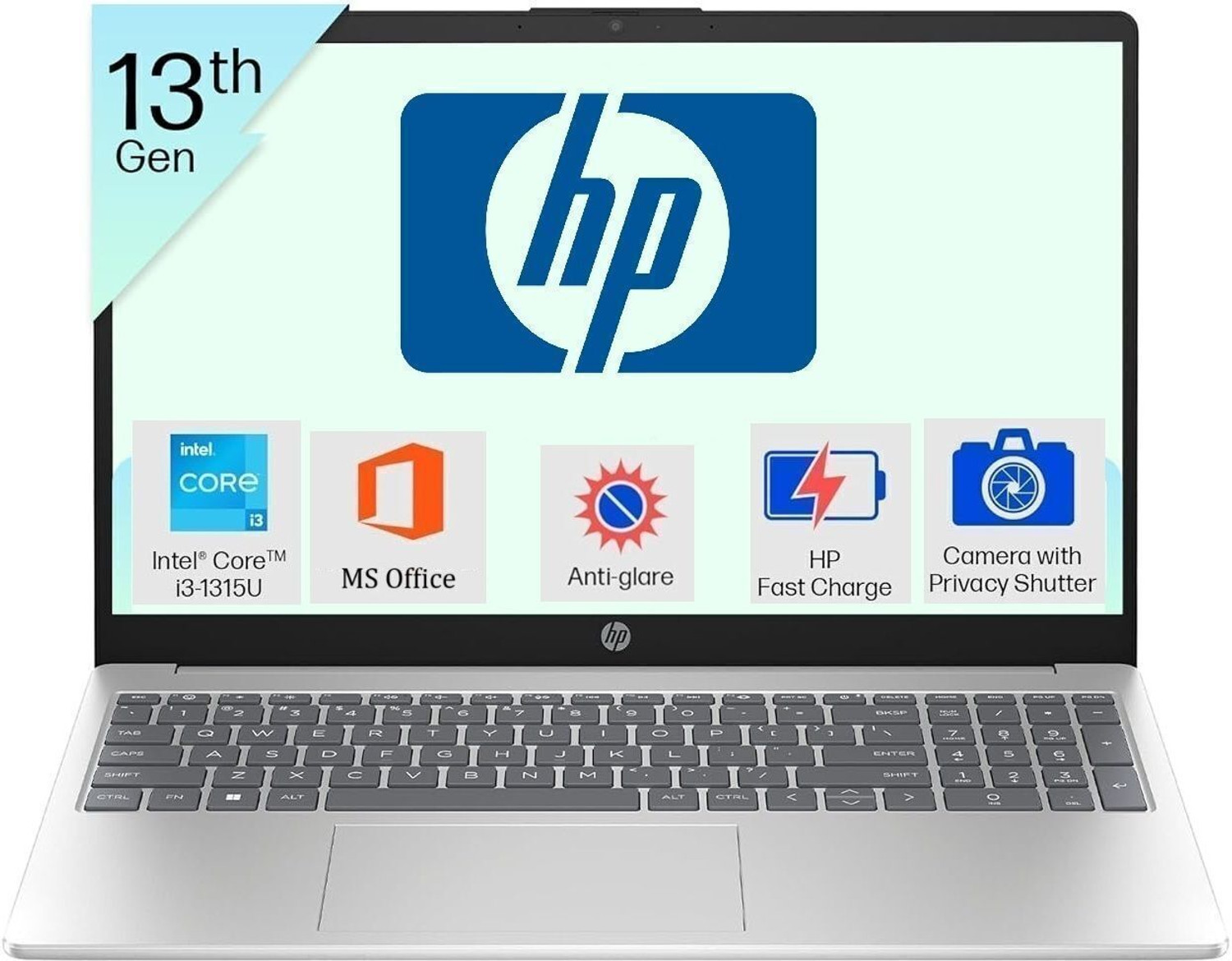 Hp 15 Intel Core I3 13Th Gen 1315U - (16 Gb/512 Gb Ssd/Windows 11 Home) 15-Fd0668Tu Thin And Light Laptop 1