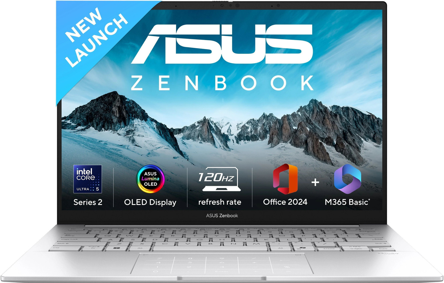 Asus Zenbook 14 Oled (2025) With Touch Screen, Backlit Keyboard, Full Metal Body, Intel Core Ultra 5 225H - (16 Gb/1 Tb Ssd/Windows 11 Home) Ux3405Ca-Pz345Ws Thin And Light Laptop 1