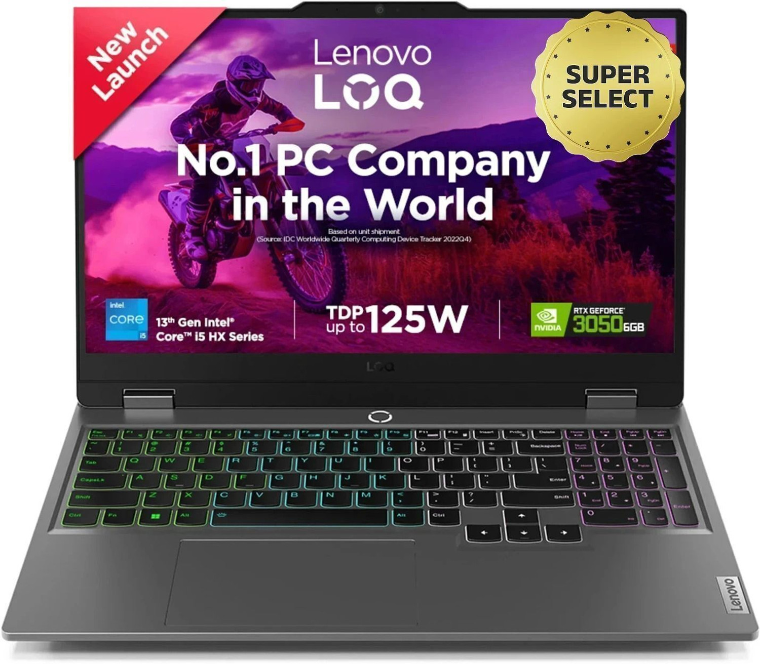 Lenovo Loq Intel Core I5 13Th Gen 13450Hx - (16 Gb/512 Gb Ssd/Windows 11 Home/6 Gb Graphics/Nvidia Geforce Rtx 3050/144 Hz/95 W) Loq 15Irx9D2 / 15Irx9 Gaming Laptop 1