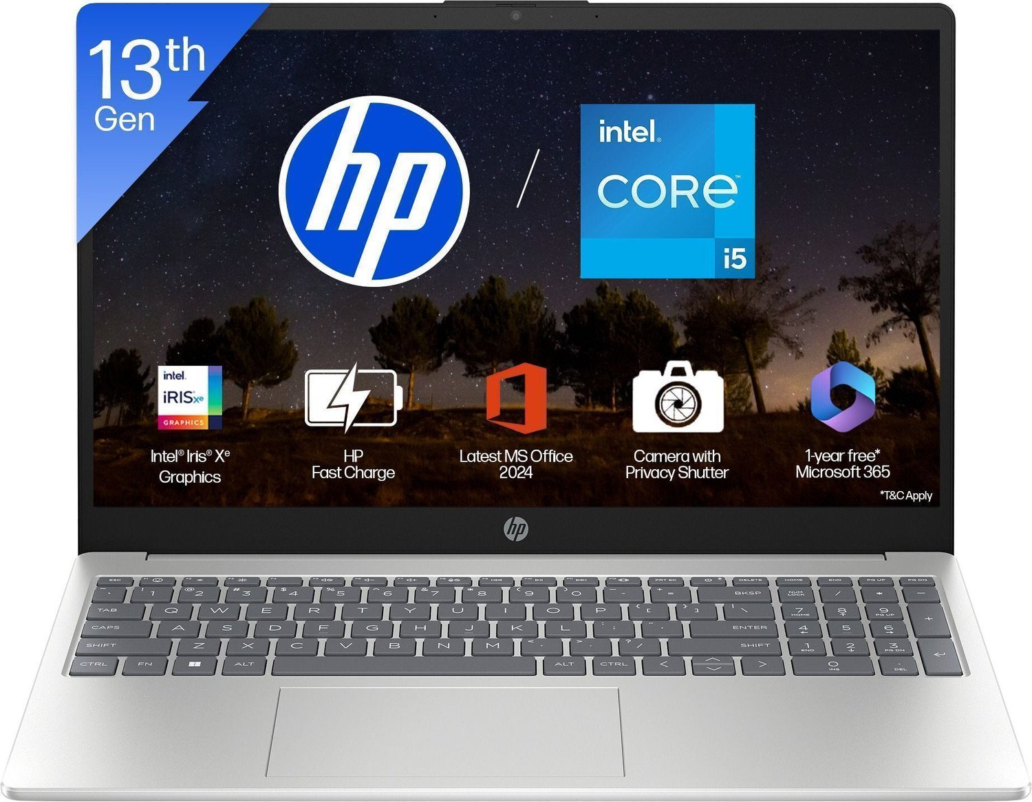 Hp 15 Intel Core I5 13Th Gen 1335U - (16 Gb/512 Gb Ssd/Windows 11 Home) 15-Fd0576Tu / 15-Fd0467Tu Thin And Light Laptop 65