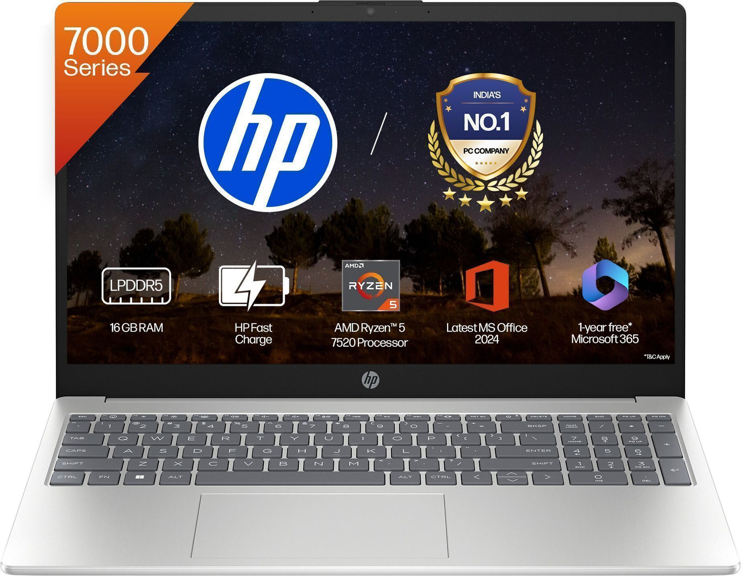 Hp Amd Ryzen 5 Quad Core 7520U - (16 Gb/512 Gb Ssd/Windows 11 Home) 15-Fc0156Au / 15-Fc0690Au Thin And Light Laptop 9