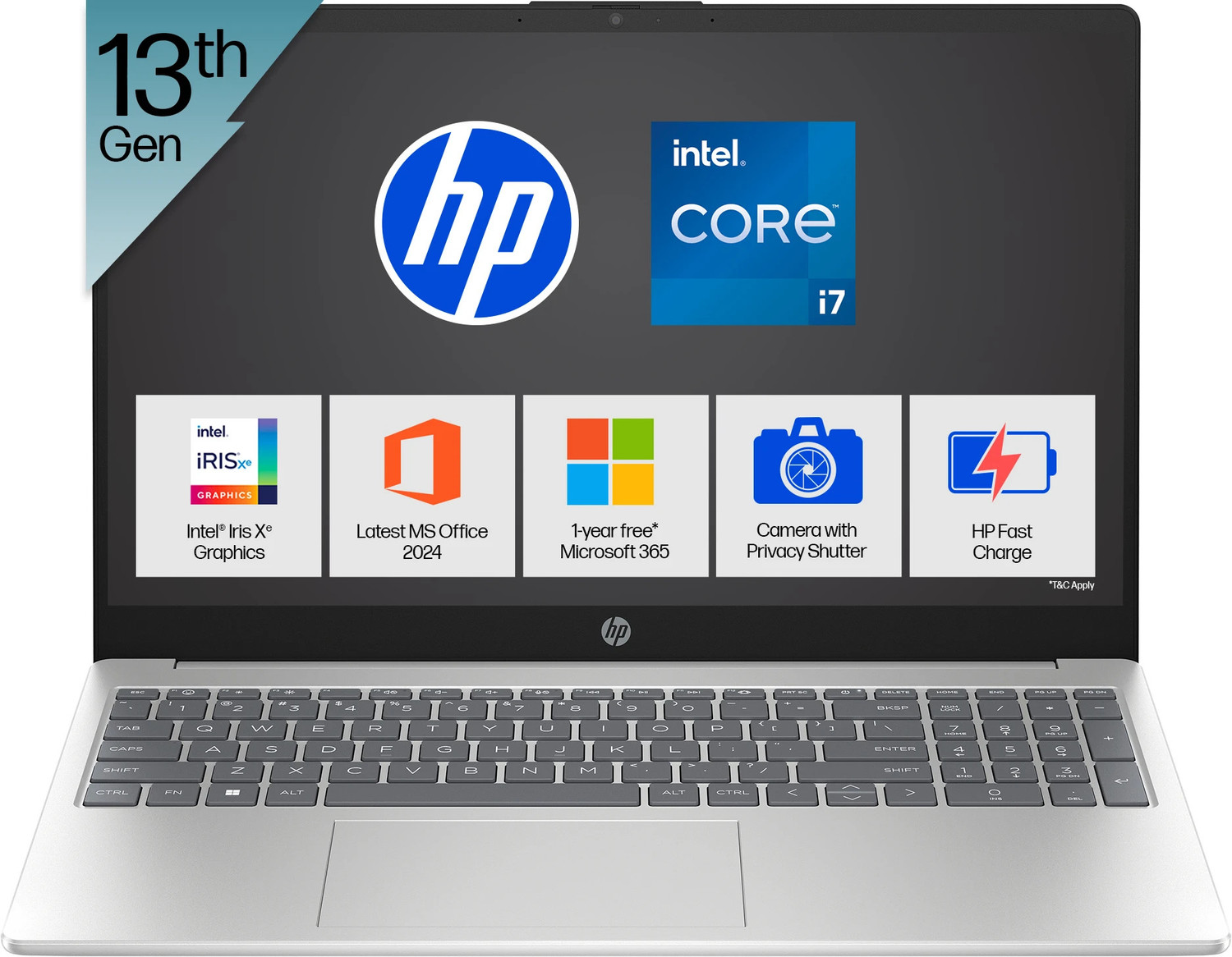 Hp 15 Intel Core I7 13Th Gen 1355U - (16 Gb/512 Gb Ssd/Windows 11 Home) Fd0468Tu / Fd0515Tu Thin And Light Laptop 3