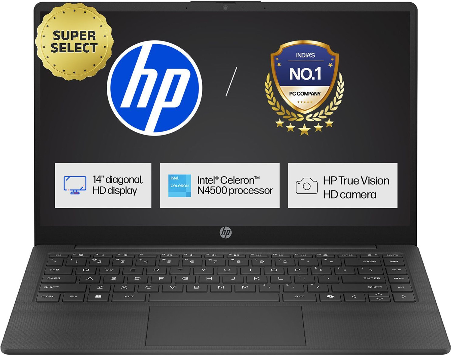 Hp Intel Celeron Dual Core N4500 - (8 Gb/512 Gb Ssd/Windows 11 Home) 14S-Dq3149Tu / 14S-Dq3141Tu Thin And Light Laptop 1