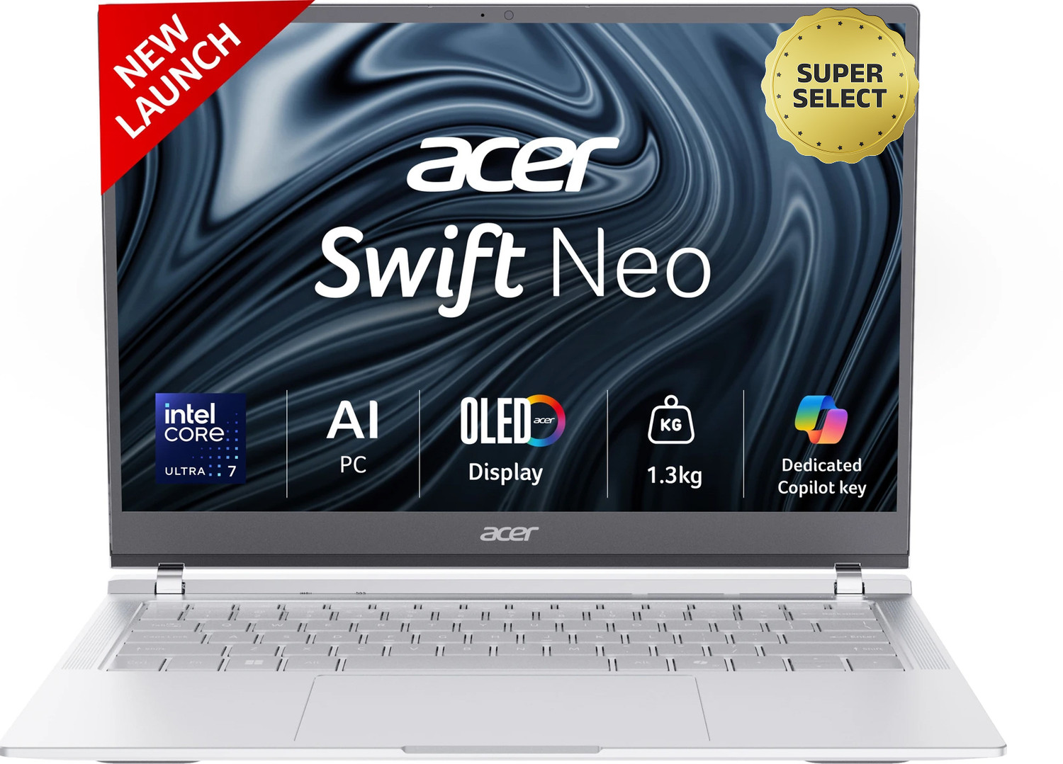 Acer Swift Neo Office 2024 + M365 Basic Intel Core Ultra 7 155U - (16 Gb/1 Tb Ssd/Windows 11 Home) Sfn14-54H Thin And Light Laptop 5