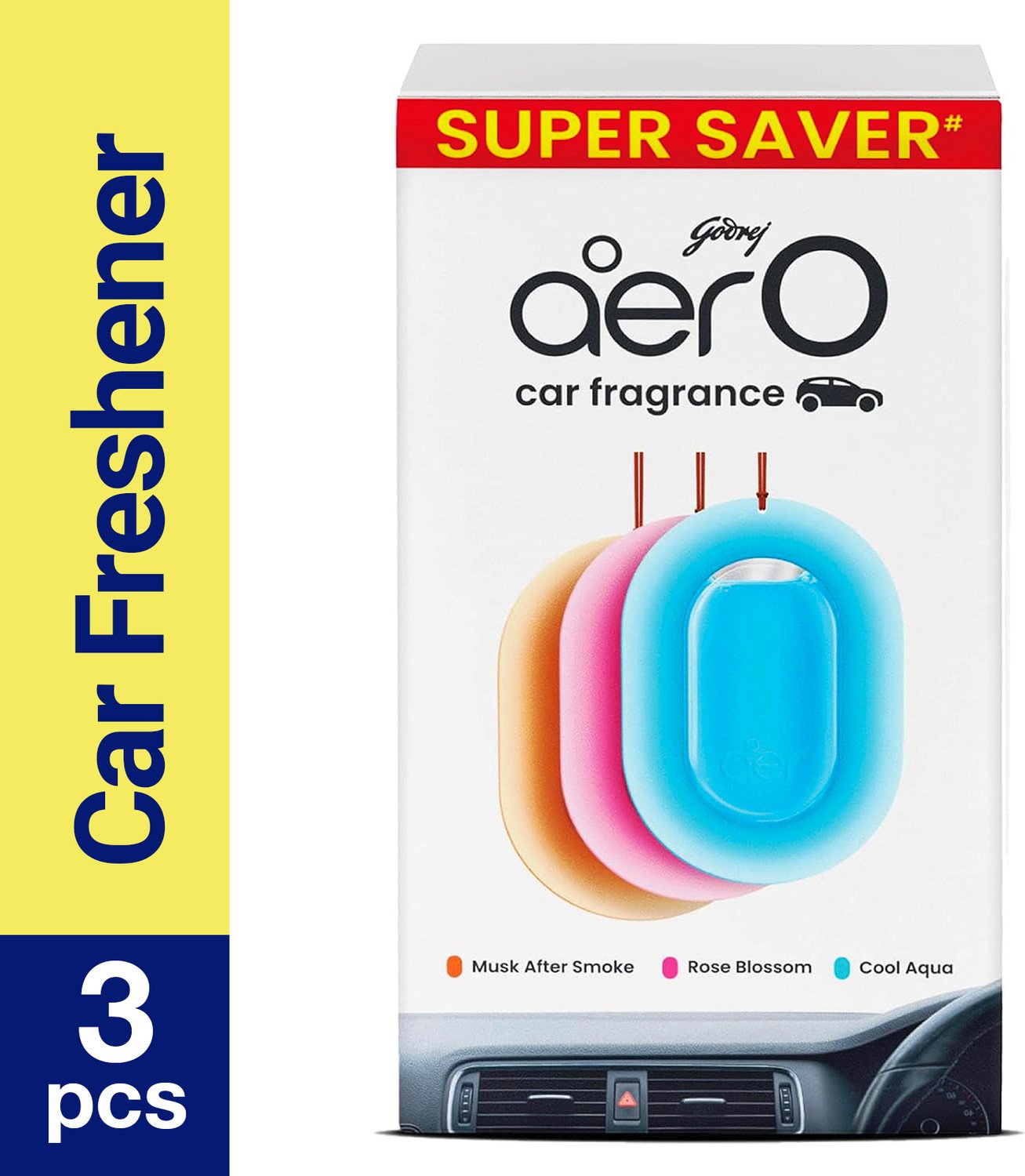 Godrej Aer Assorted Car Freshener Blocks O Car Air | Car Accessories 47
